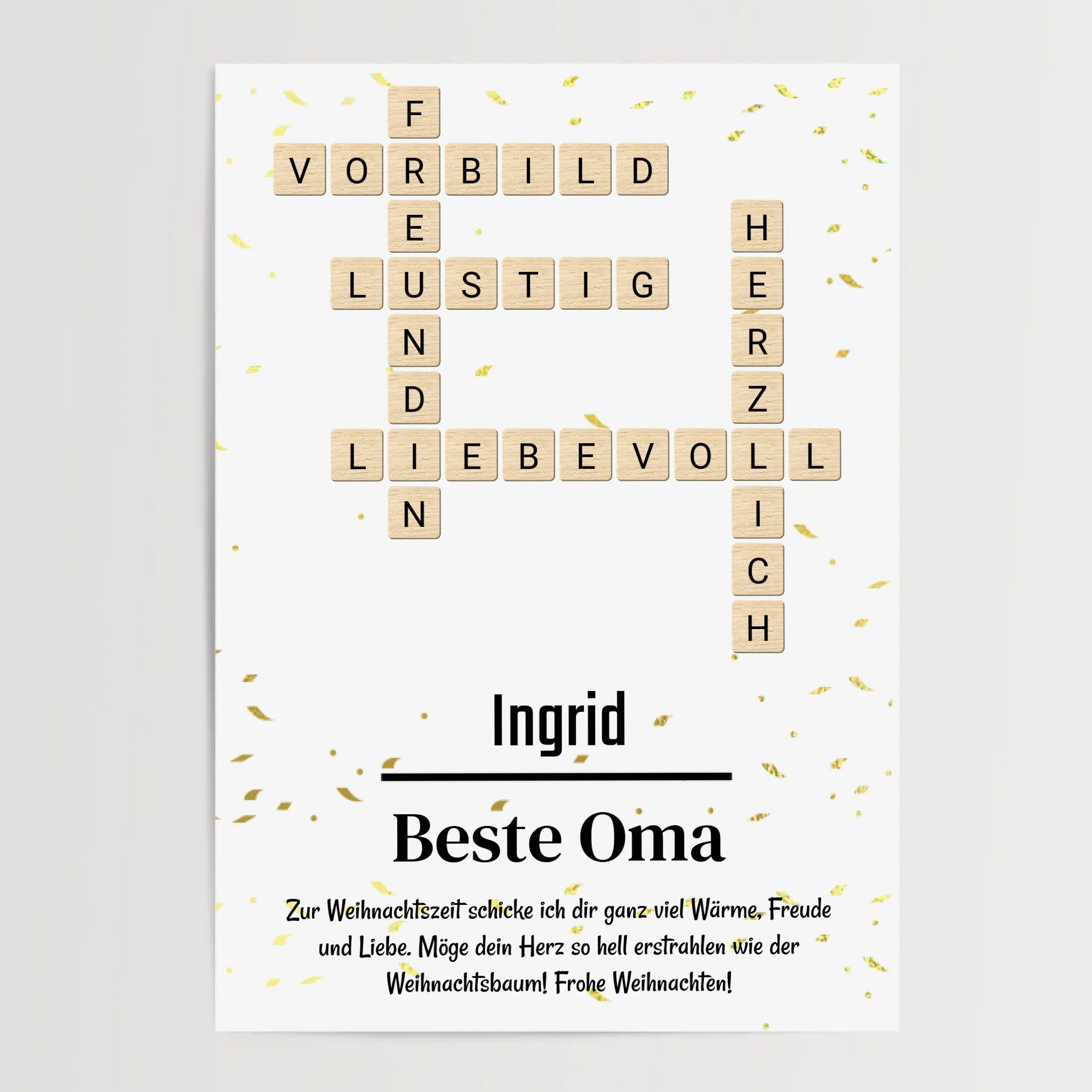 Weihnachtsgeschenk für Oma Bild mit Definition - Cantty