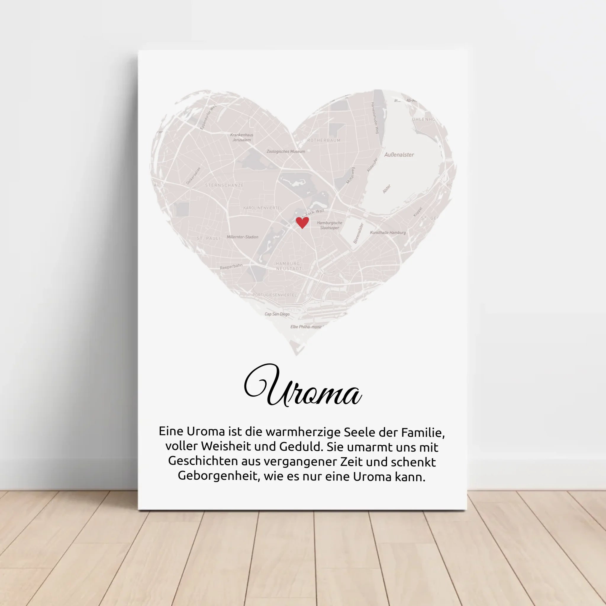 Personalisiertes Uroma Poster Stadtkarte Geschenk - Cantty