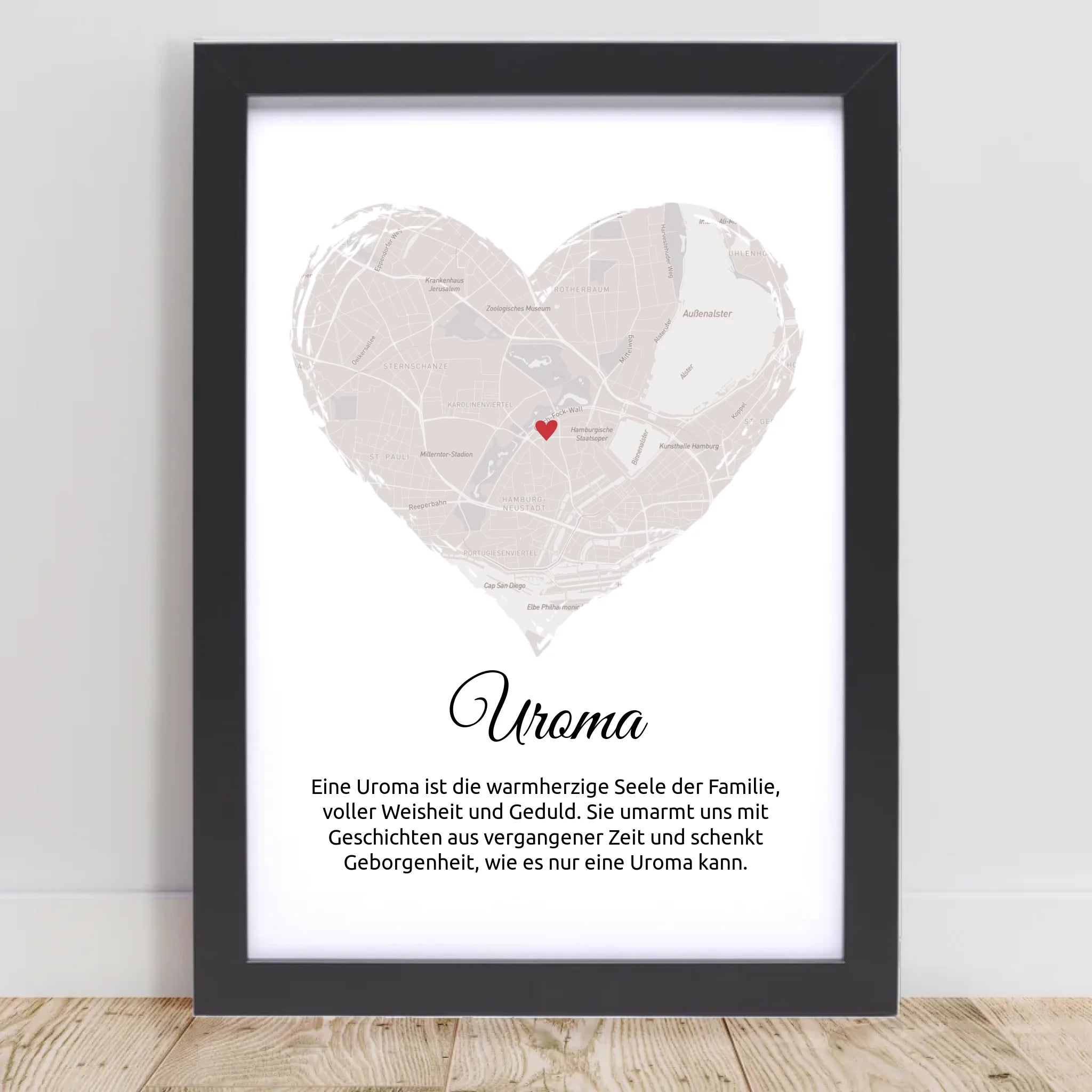 Personalisiertes Uroma Poster Stadtkarte Geschenk - Cantty