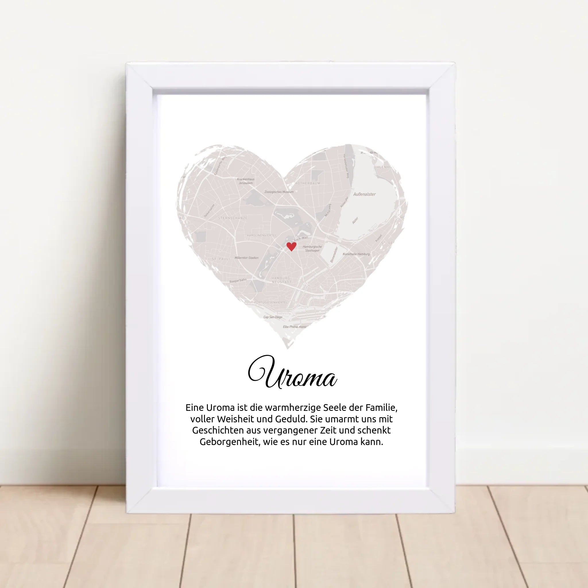 Personalisiertes Uroma Poster Stadtkarte Geschenk - Cantty