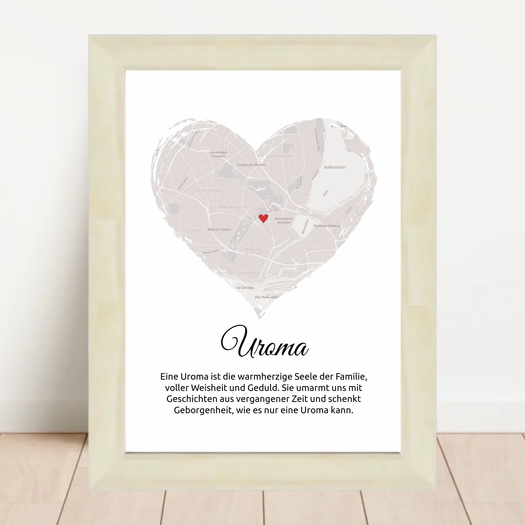 Personalisiertes Uroma Poster Stadtkarte Geschenk - Cantty