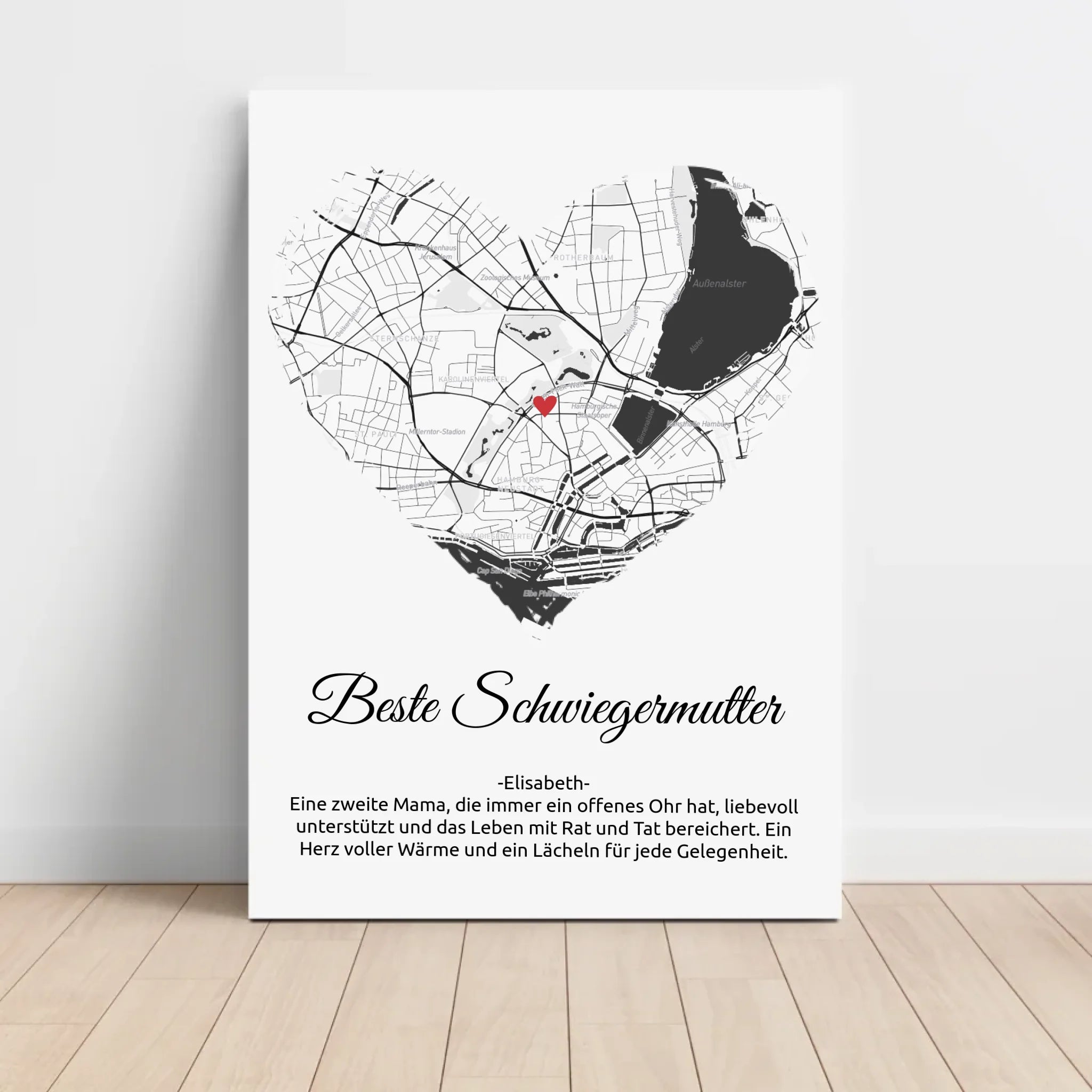 Schwiegermutter Weihnachtsgeschenk Stadtkarte Poster - Cantty