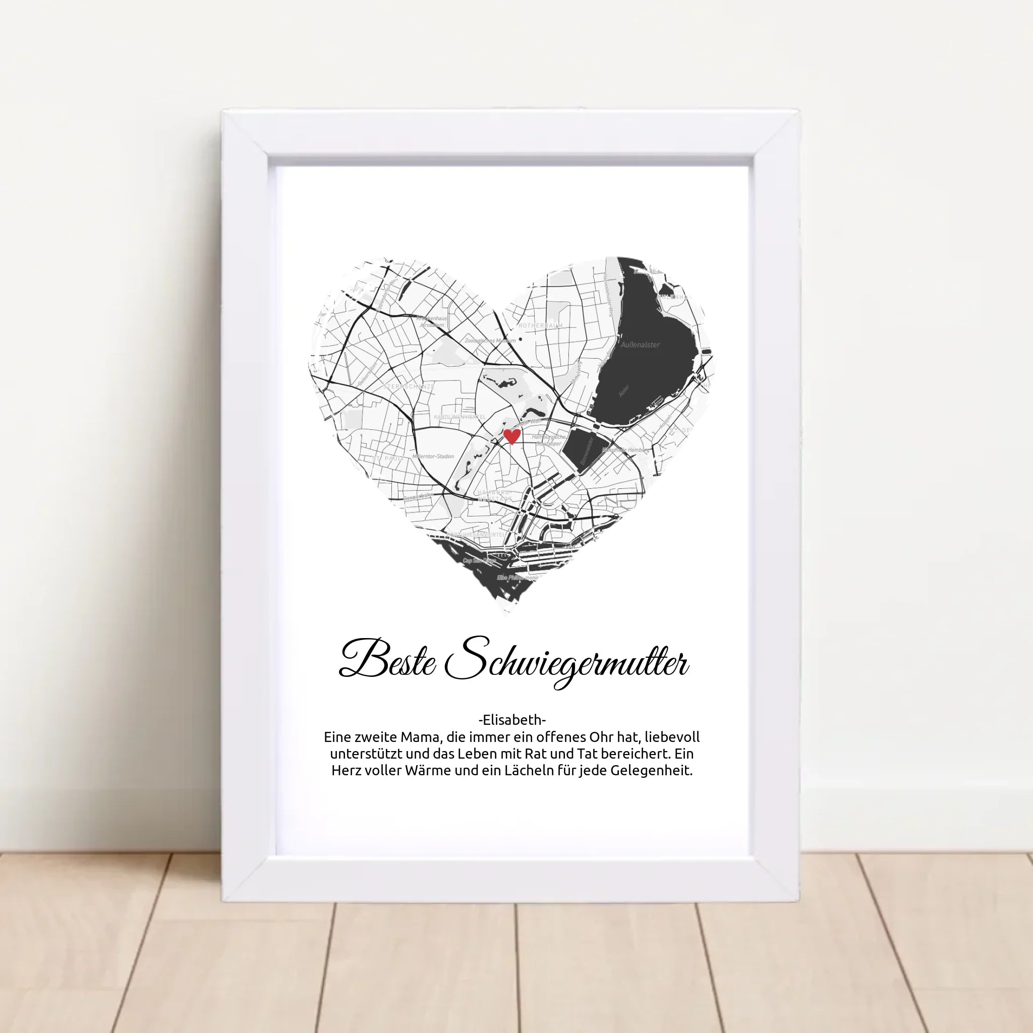 Schwiegermutter Weihnachtsgeschenk Stadtkarte Poster - Cantty