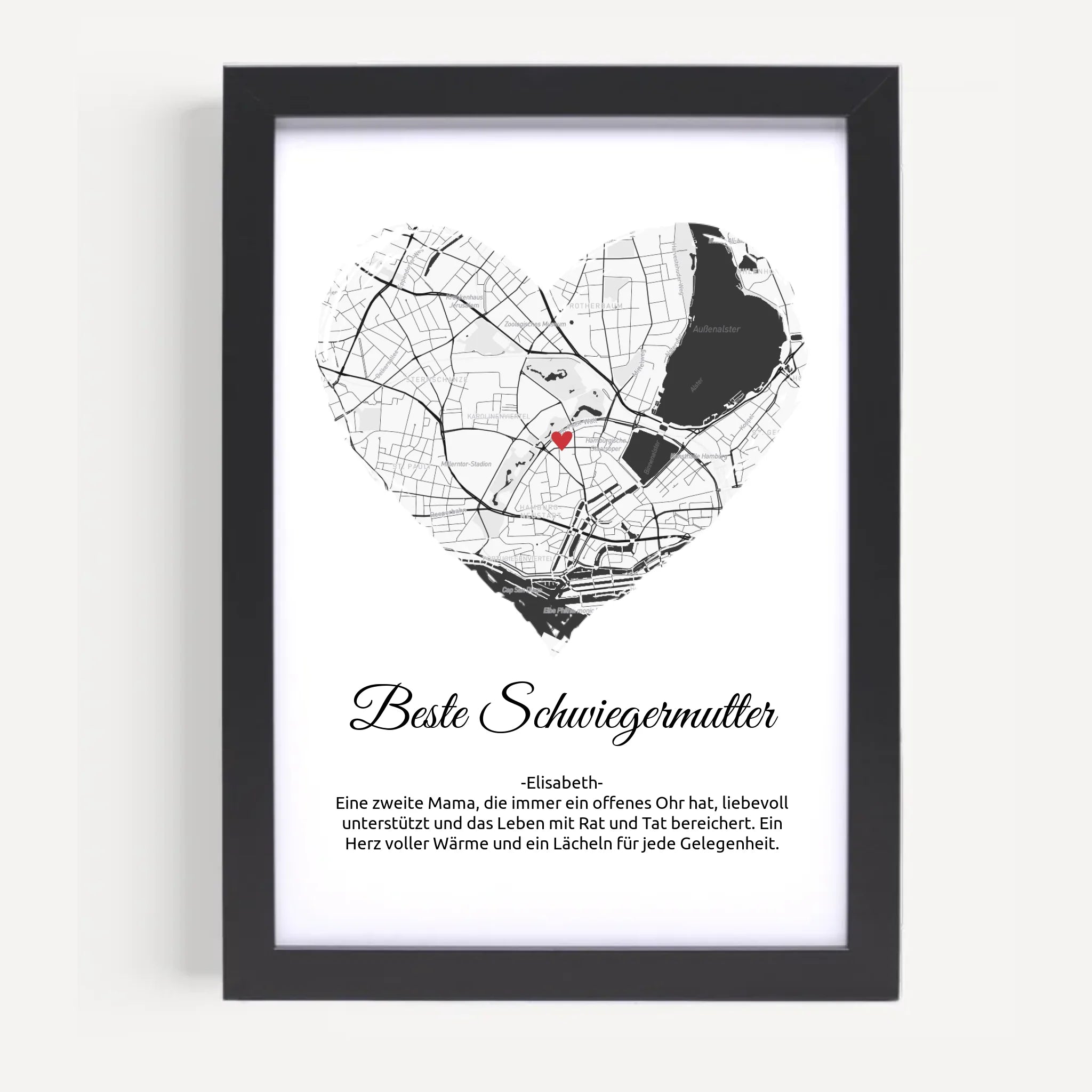 Schwiegermutter Weihnachtsgeschenk Stadtkarte Poster - Cantty