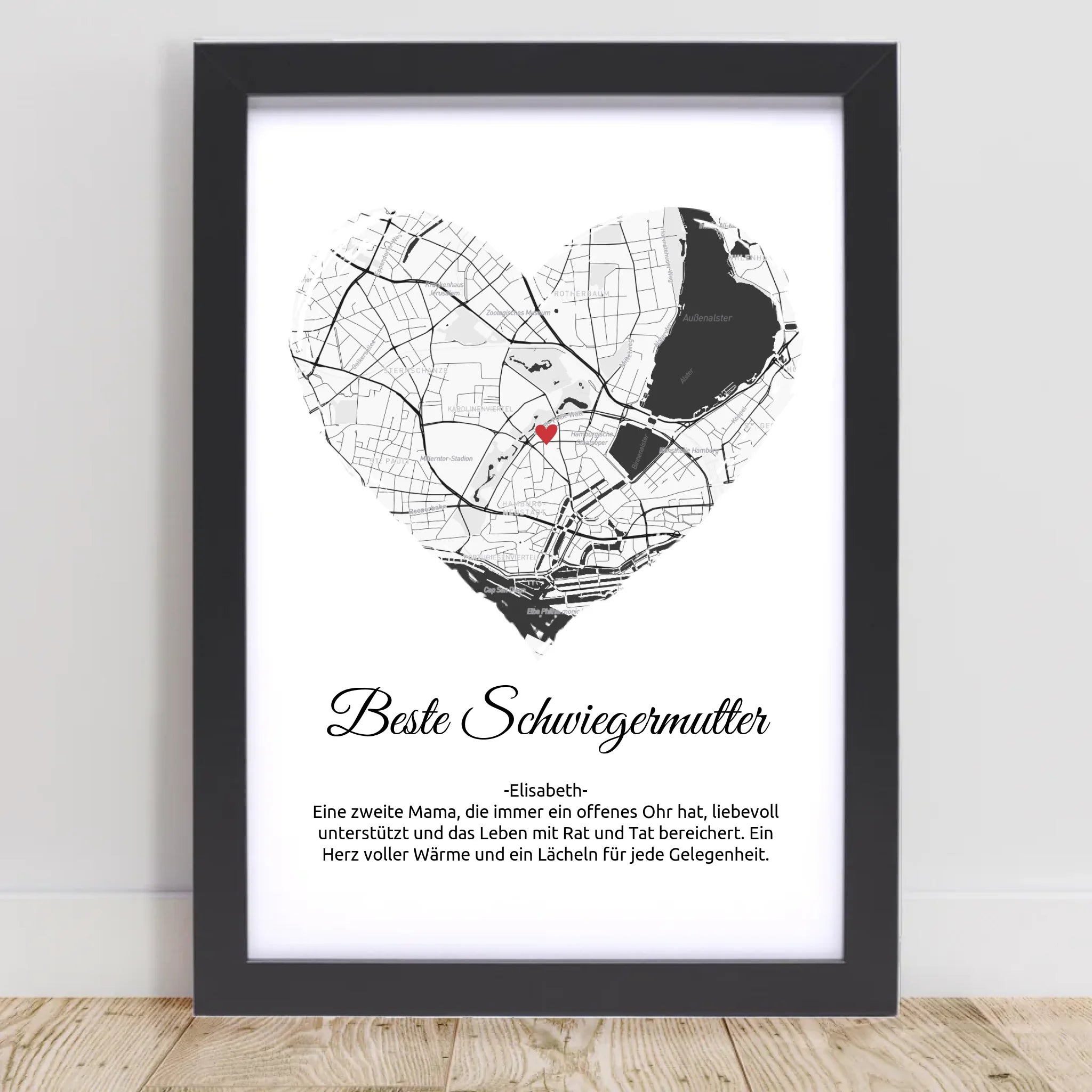 Schwiegermutter Weihnachtsgeschenk Stadtkarte Poster - Cantty