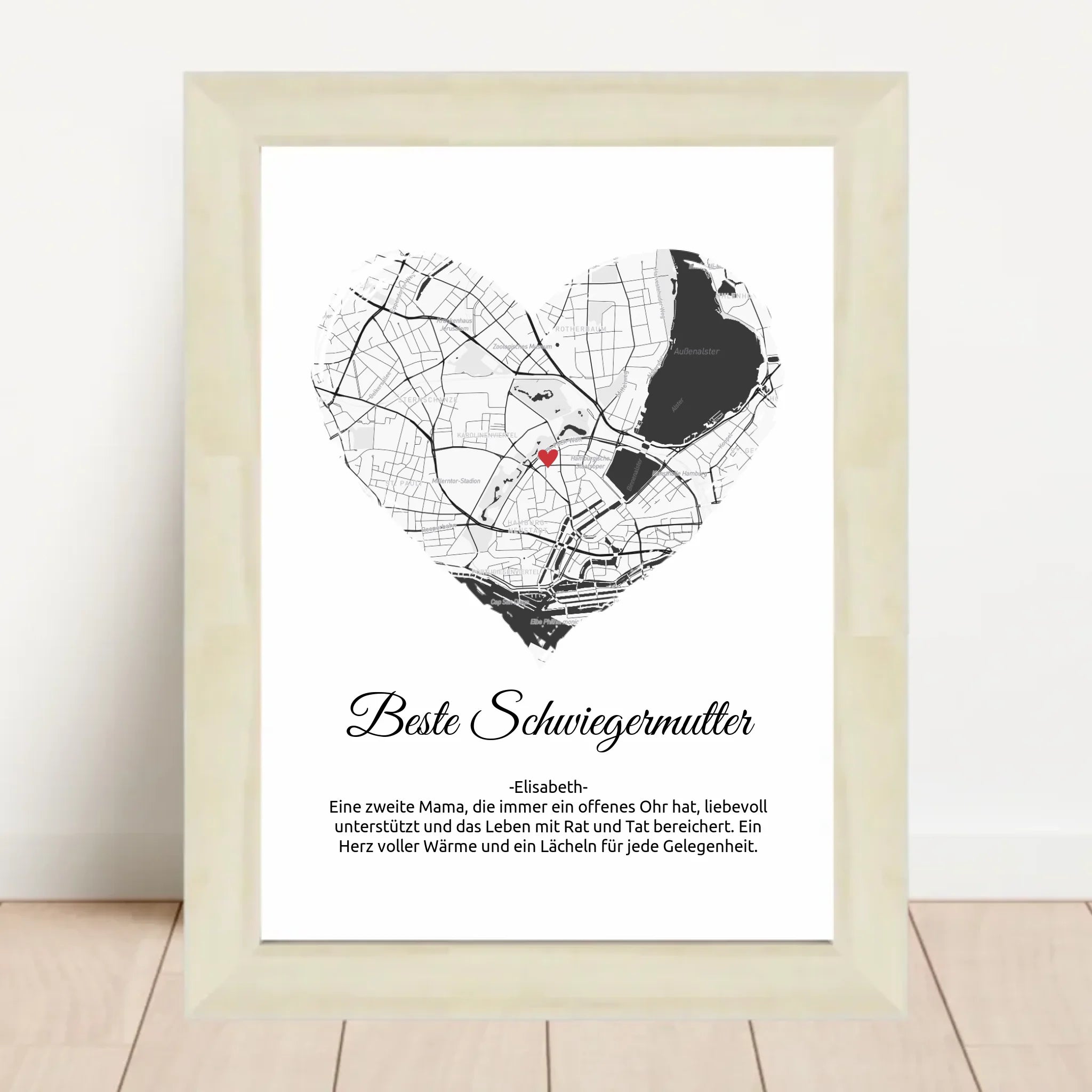 Schwiegermutter Weihnachtsgeschenk Stadtkarte Poster - Cantty