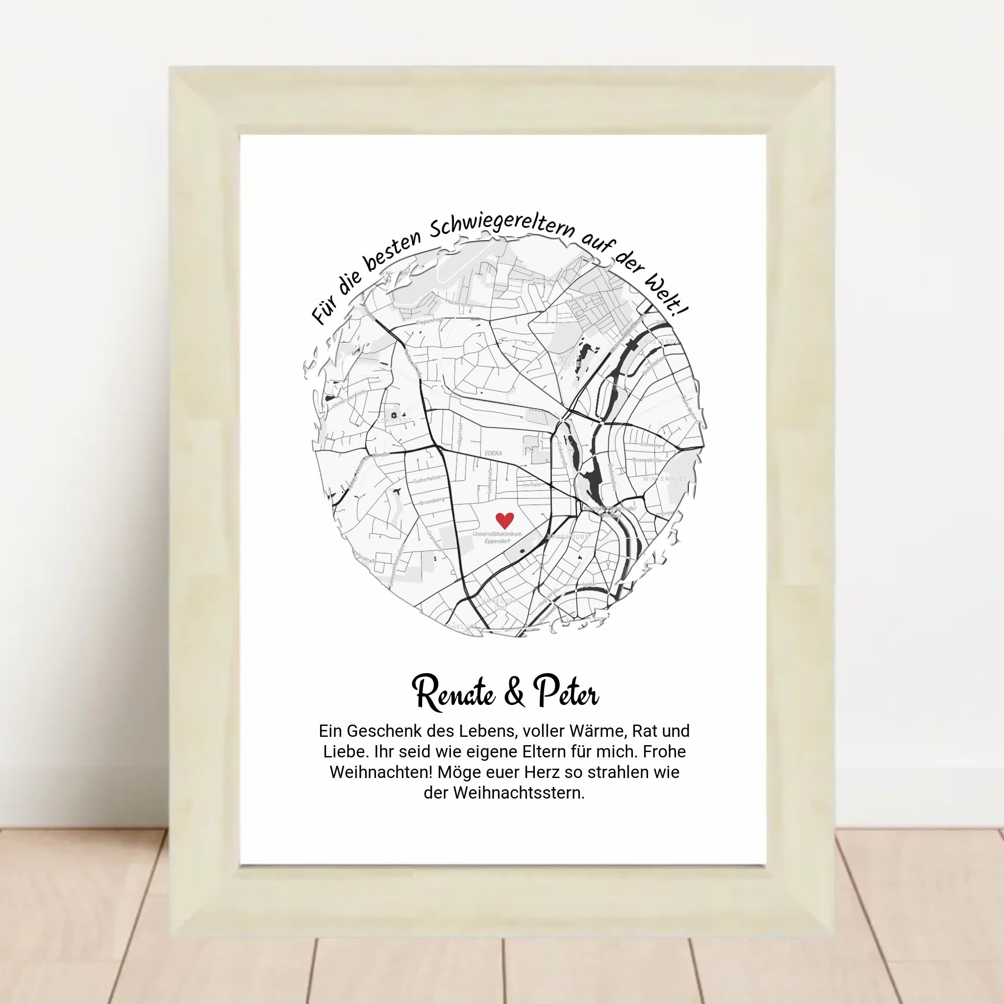 Schwiegereltern Weihnachtsgeschenk Poster personalisierbar - Cantty