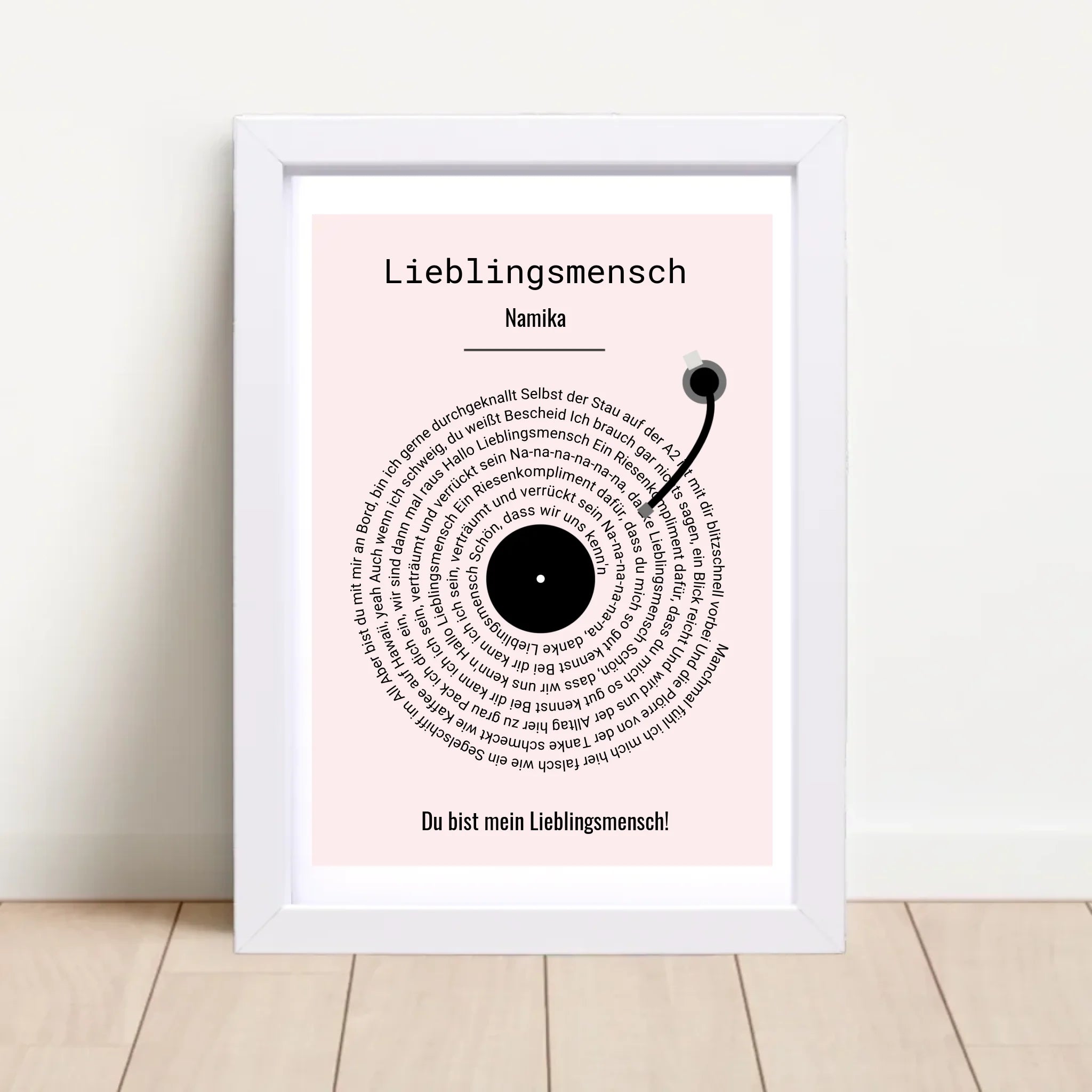 Beste Freundin Musikposter Songtext Lieblingssong Geschenk - Cantty