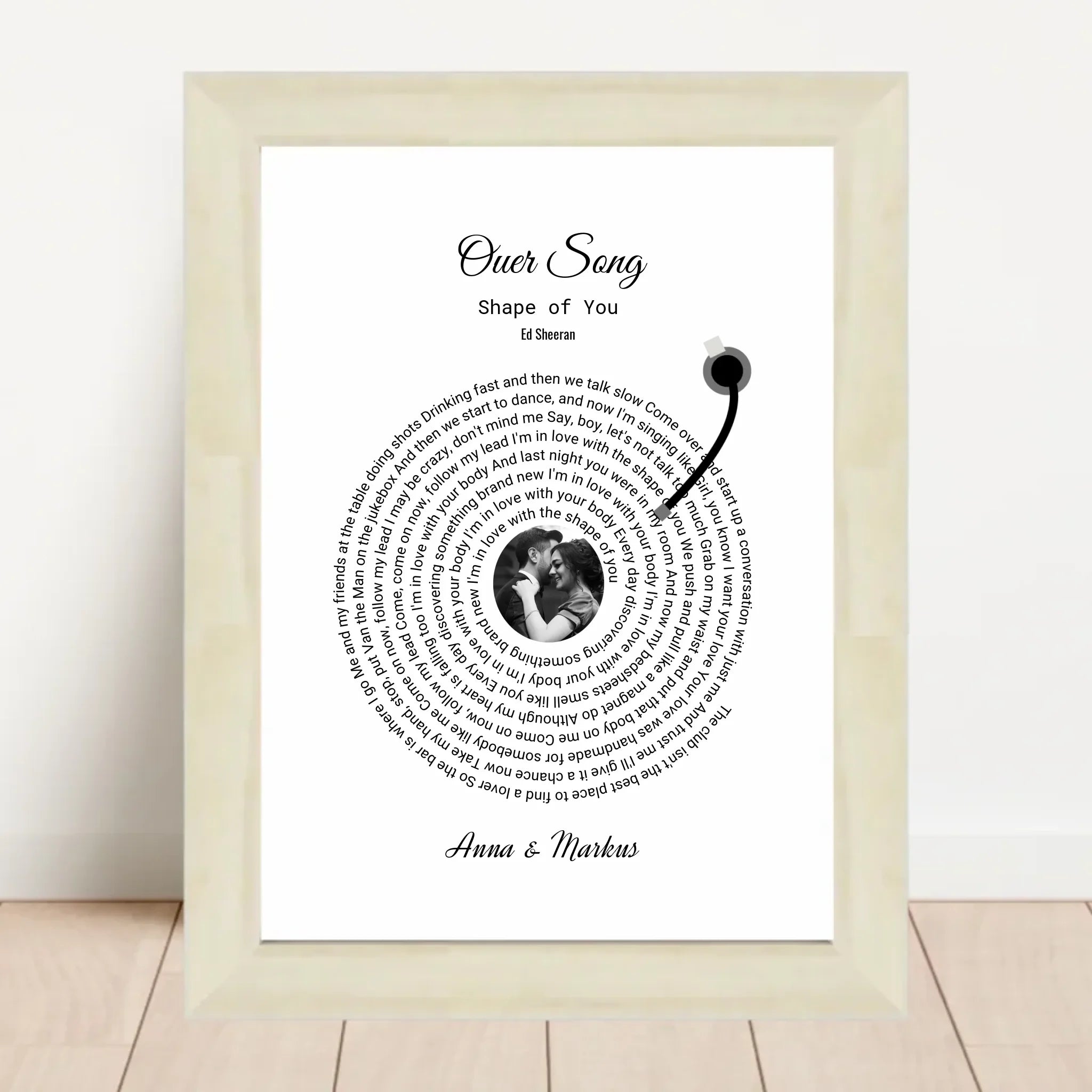 Liebespaar romantisches unser Song Poster Geschenk personalisierbar - Cantty