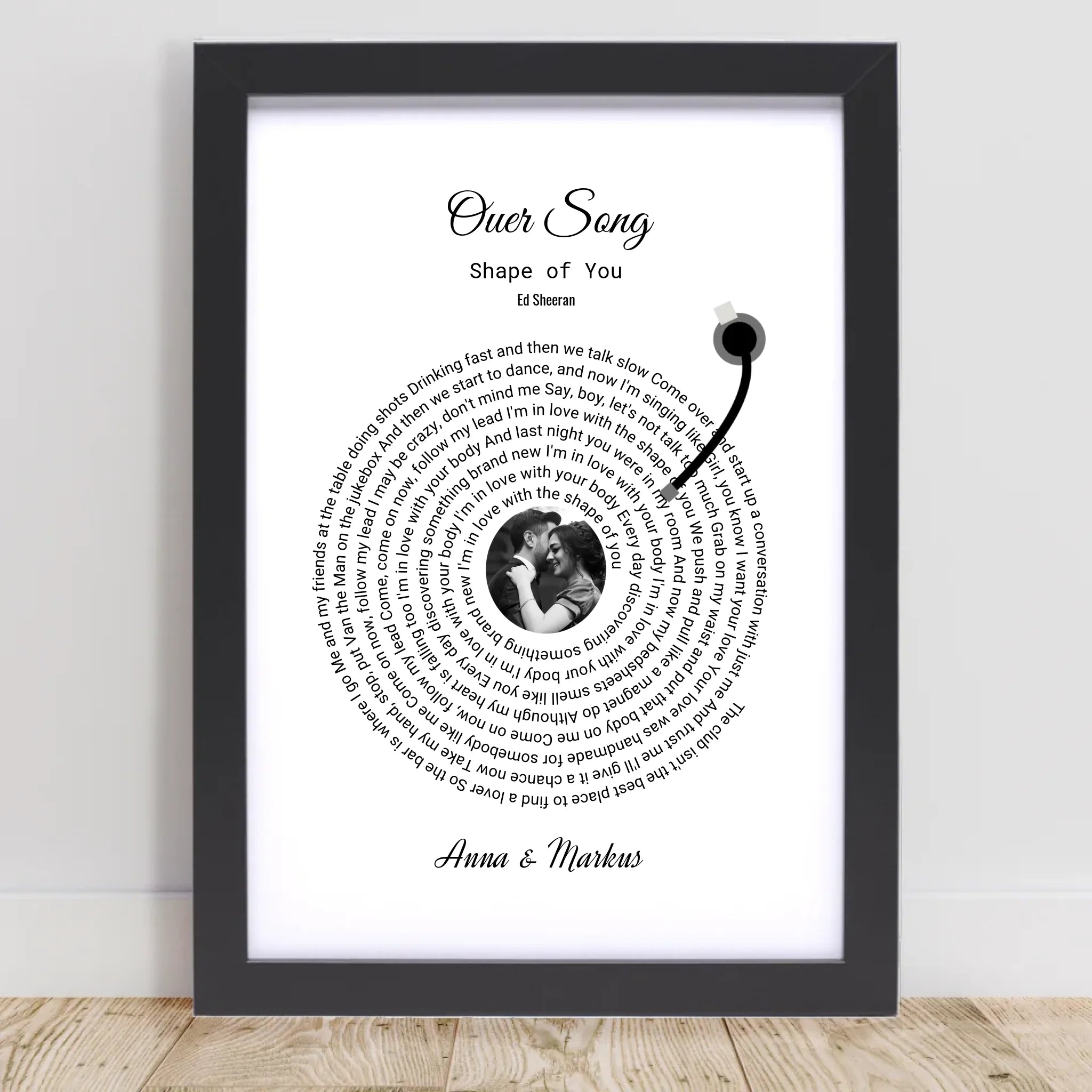 Liebespaar romantisches unser Song Poster Geschenk personalisierbar - Cantty