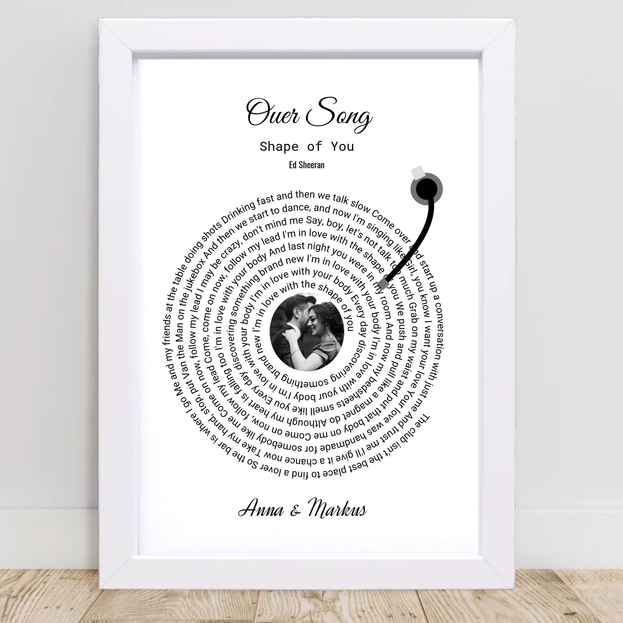 Liebespaar romantisches unser Song Poster Geschenk personalisierbar - Cantty