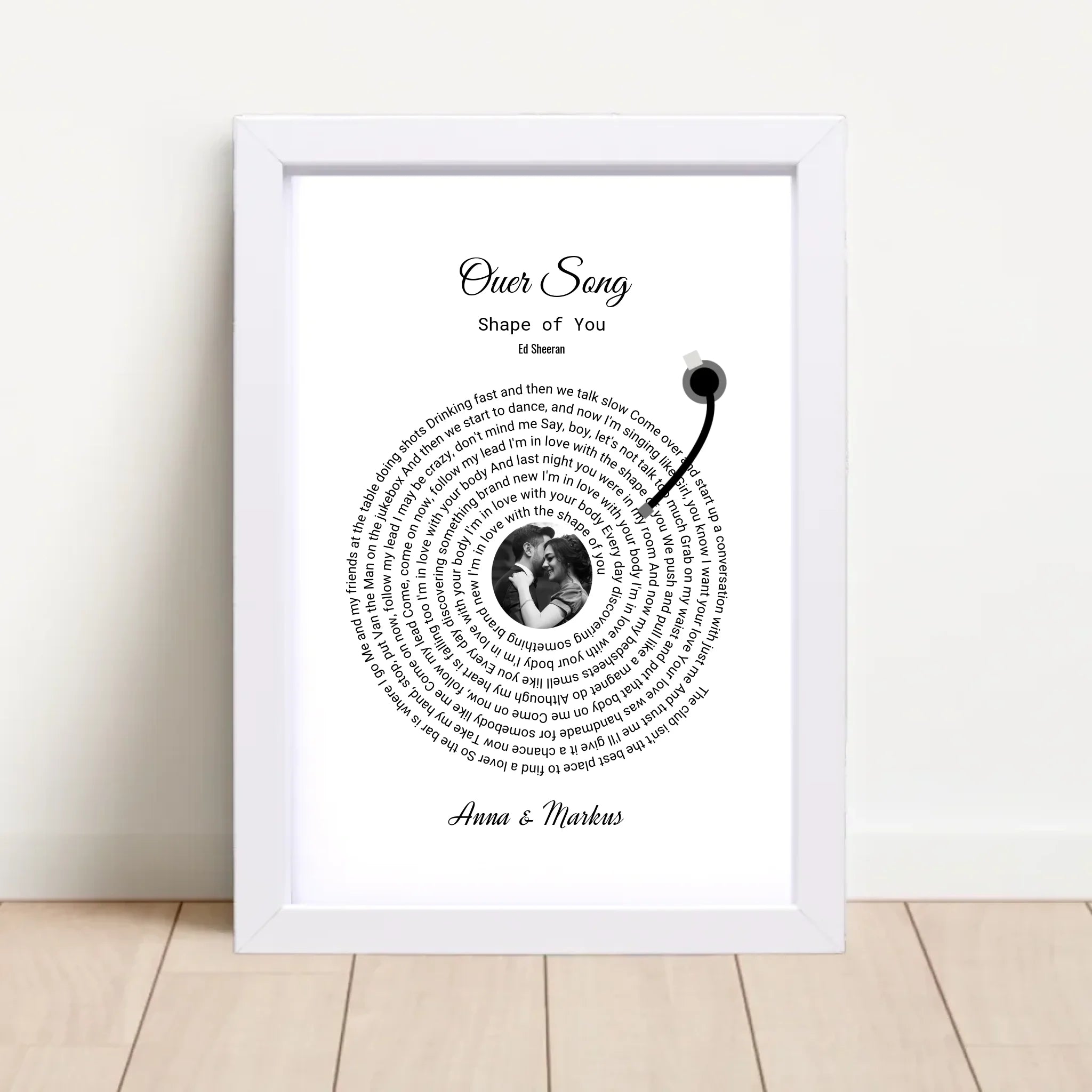 Liebespaar romantisches unser Song Poster Geschenk personalisierbar - Cantty