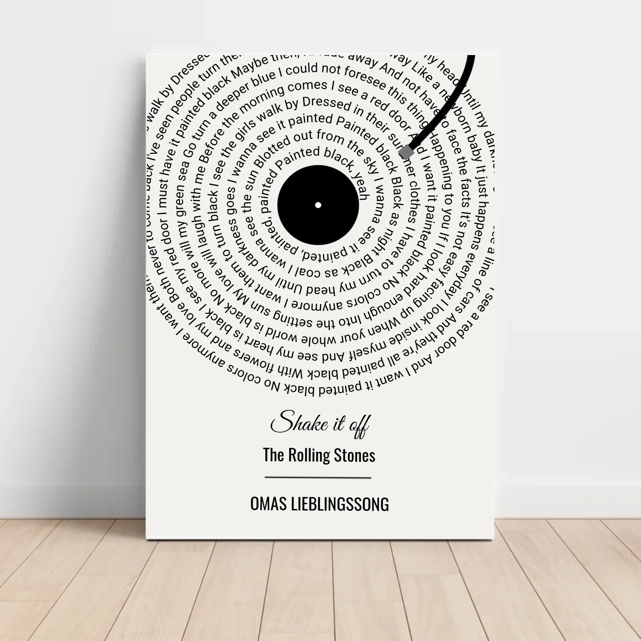 Oma Lieblingssong Musikposter Geschenk zum Geburtstag, Muttertag & Weihnachten - Cantty