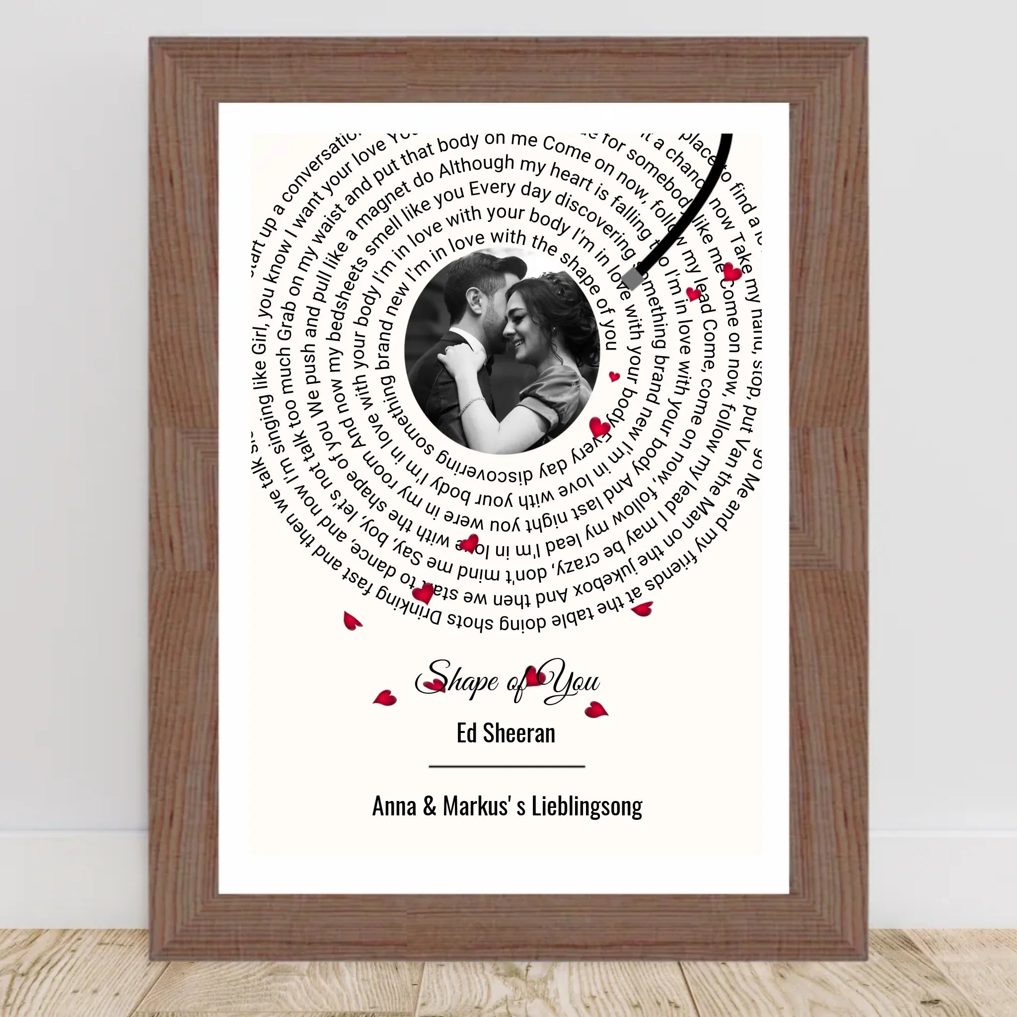 Weihnachtsgeschenk für Freundin Paar Lieblingssong Musikposter - Cantty