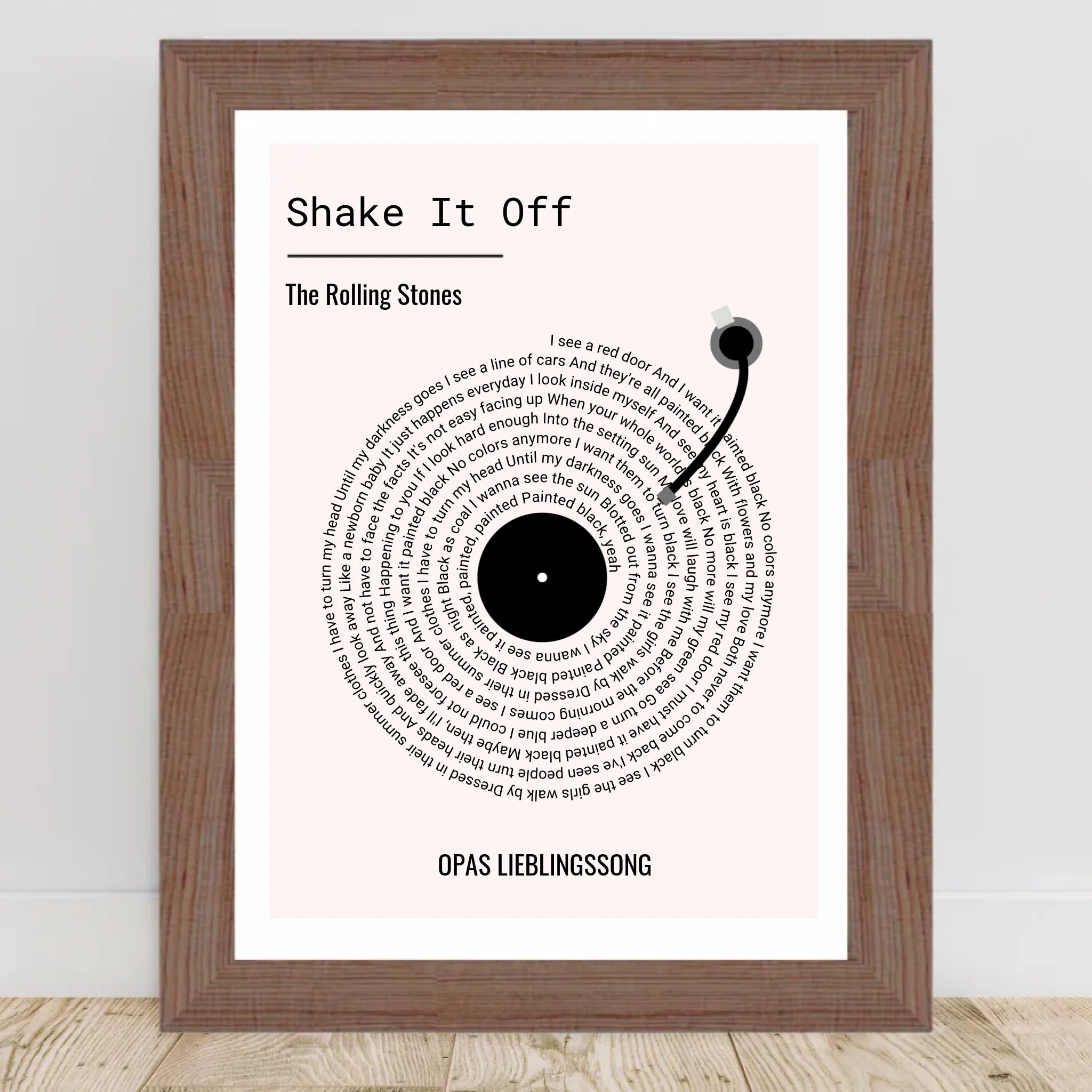 Opa Lieblingssong Musikposter Geschenk zum Geburtstag, Vatertag & Weihnachten - Cantty