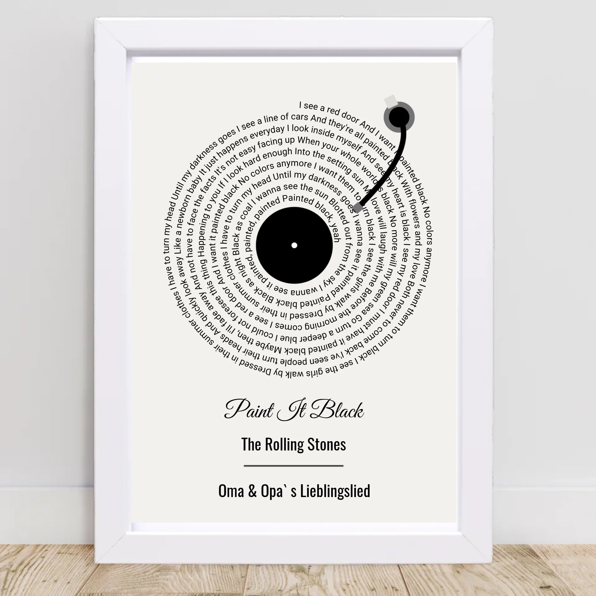 Oma Opa Weihnachtsgeschenk für Großeltern Musikposter Lieblingssong Text - Cantty