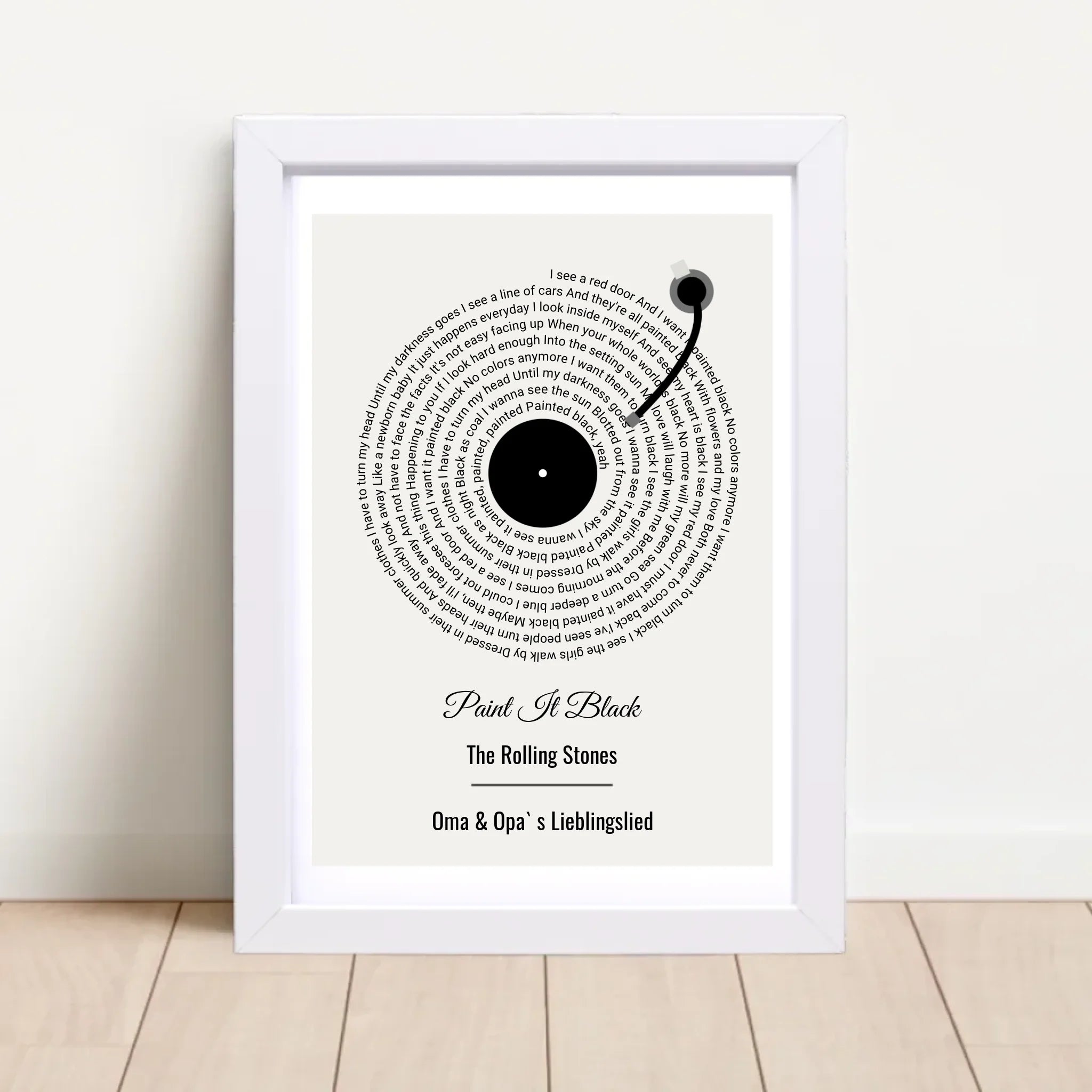 Oma Opa Weihnachtsgeschenk für Großeltern Musikposter Lieblingssong Text - Cantty