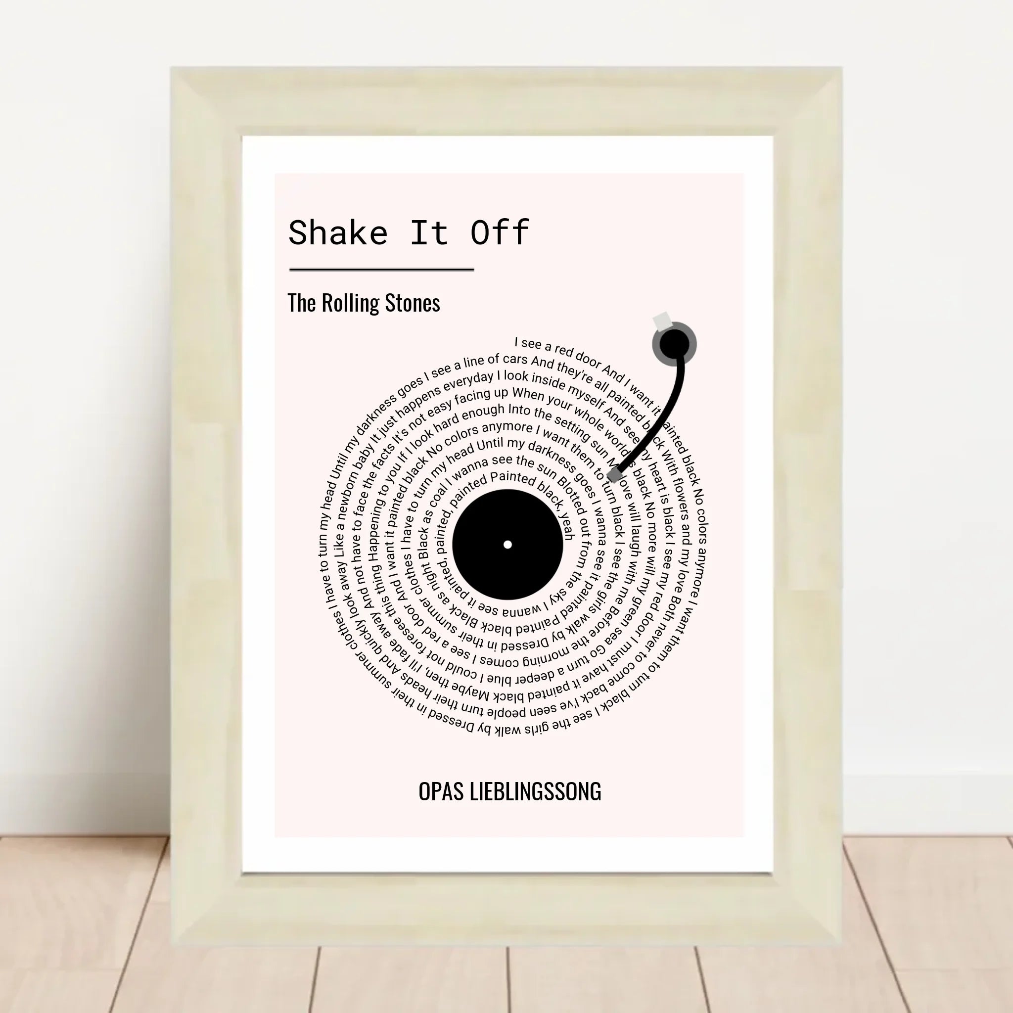 Opa Lieblingssong Musikposter Geschenk zum Geburtstag, Vatertag & Weihnachten - Cantty