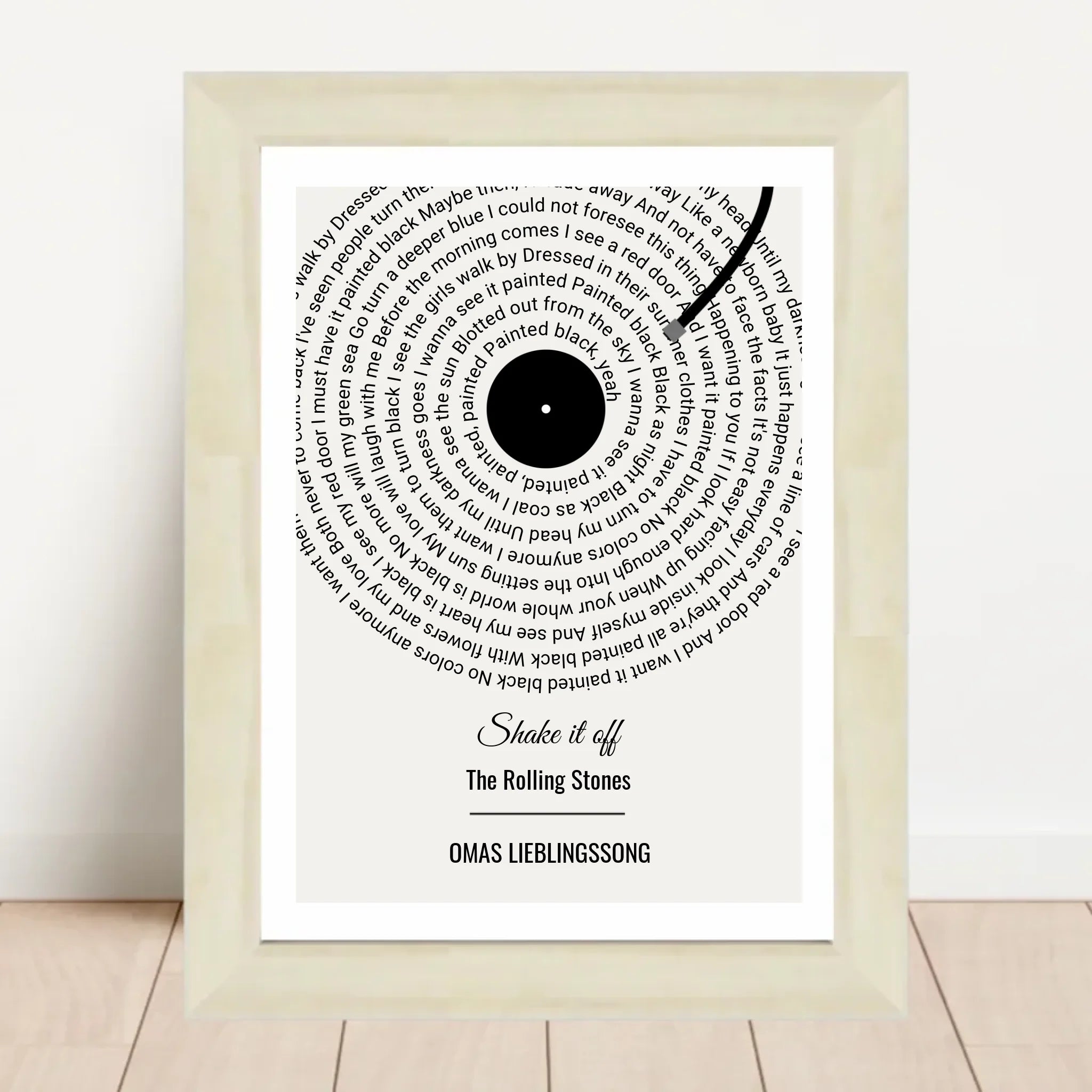 Oma Lieblingssong Musikposter Geschenk zum Geburtstag, Muttertag & Weihnachten - Cantty