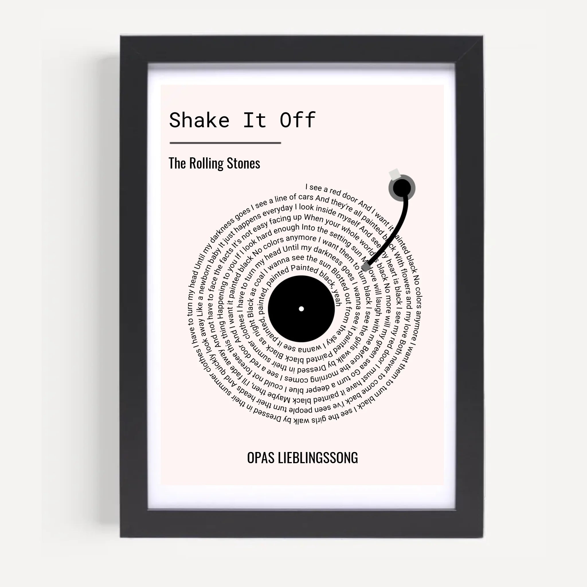 Opa Lieblingssong Musikposter Geschenk zum Geburtstag, Vatertag & Weihnachten - Cantty