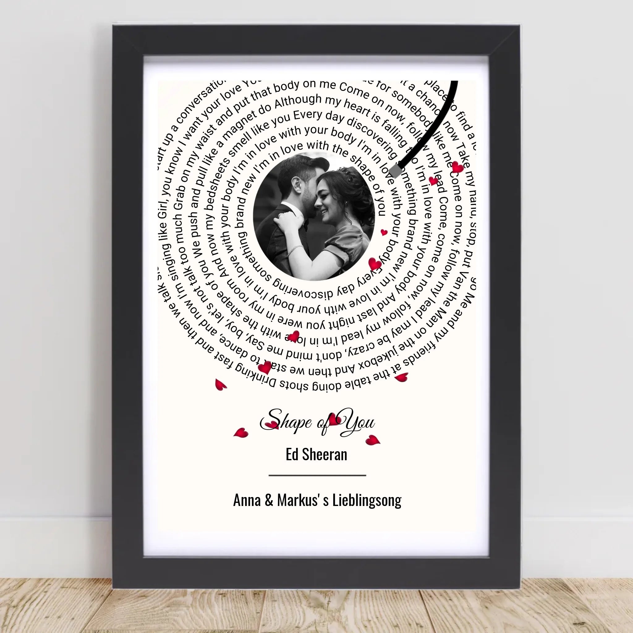 Weihnachtsgeschenk für Freundin Paar Lieblingssong Musikposter - Cantty