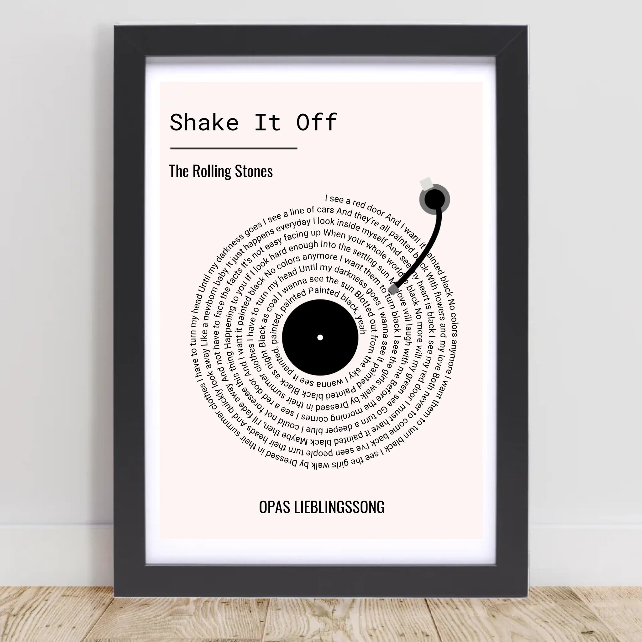 Opa Lieblingssong Musikposter Geschenk zum Geburtstag, Vatertag & Weihnachten - Cantty