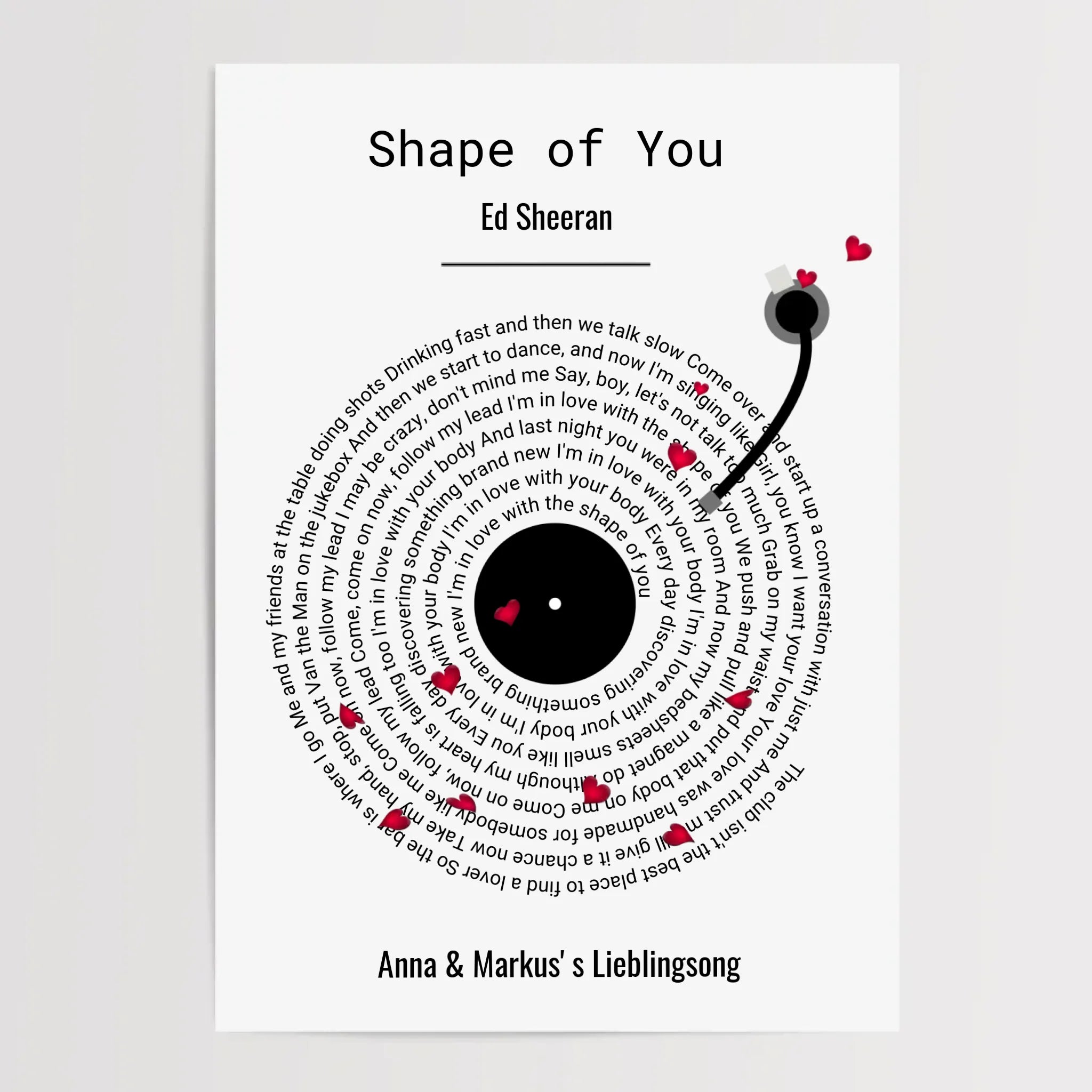 Weihnachtsgeschenk für Freund Lieblingssong Musikposter - Cantty