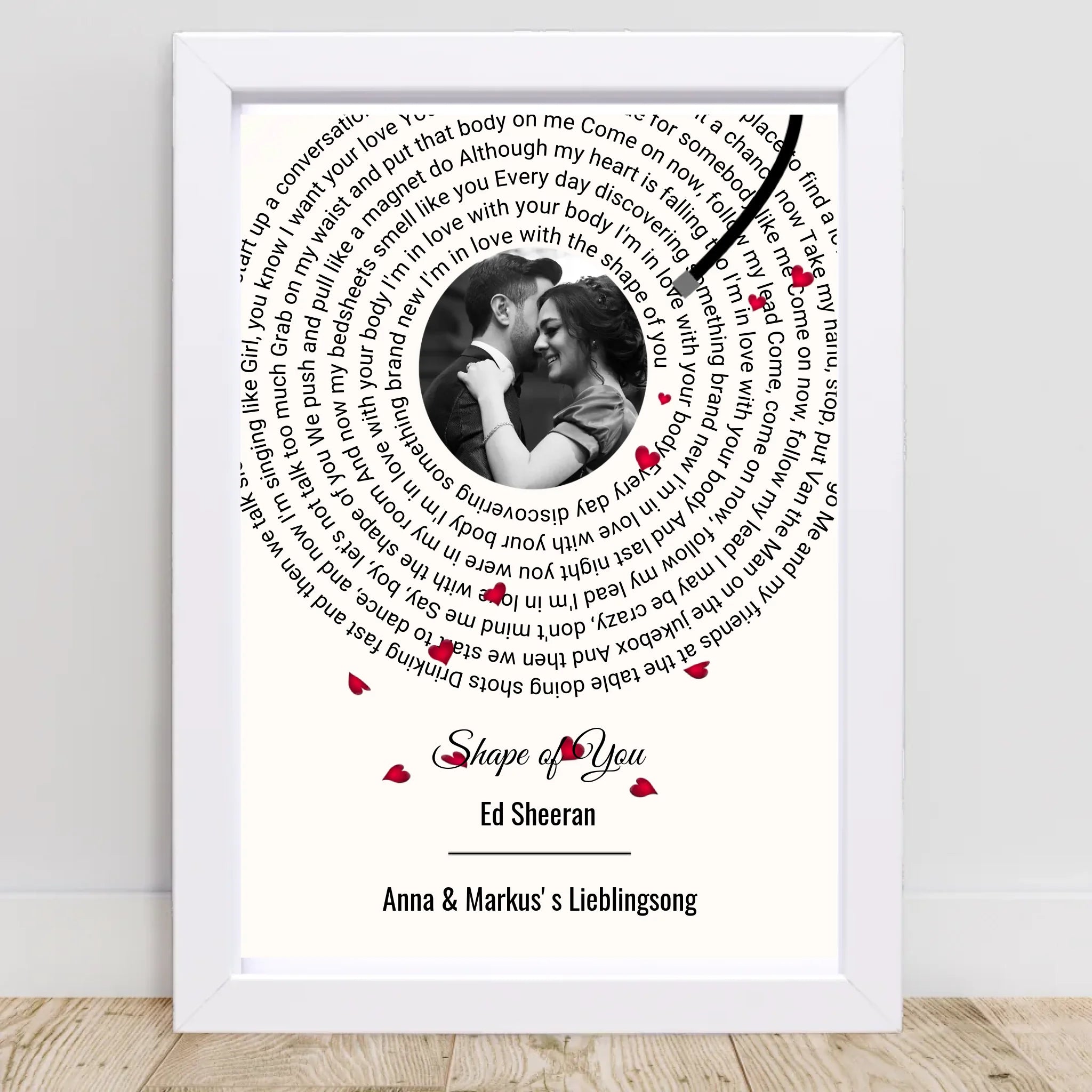 Weihnachtsgeschenk für Freundin Paar Lieblingssong Musikposter - Cantty