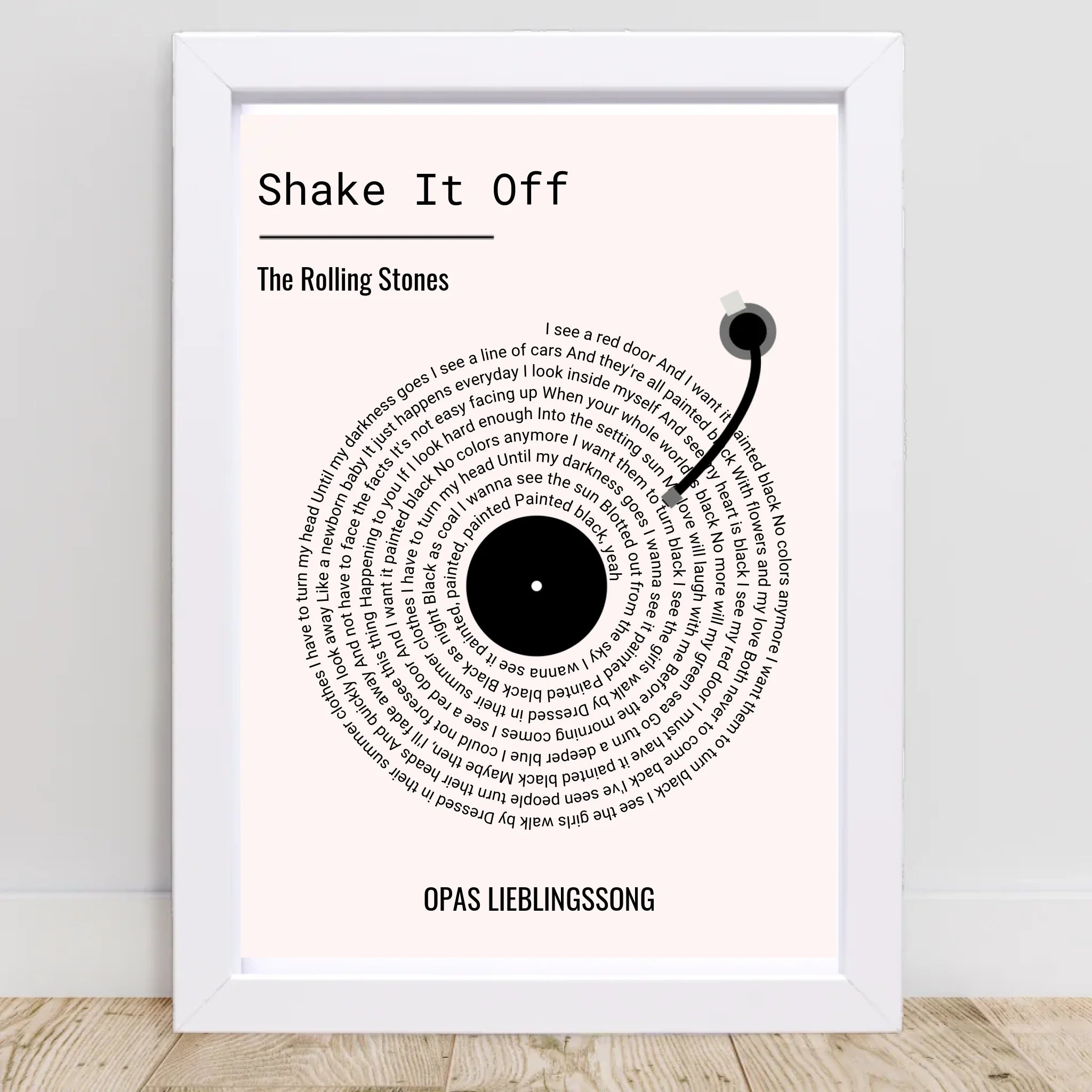 Opa Lieblingssong Musikposter Geschenk zum Geburtstag, Vatertag & Weihnachten - Cantty