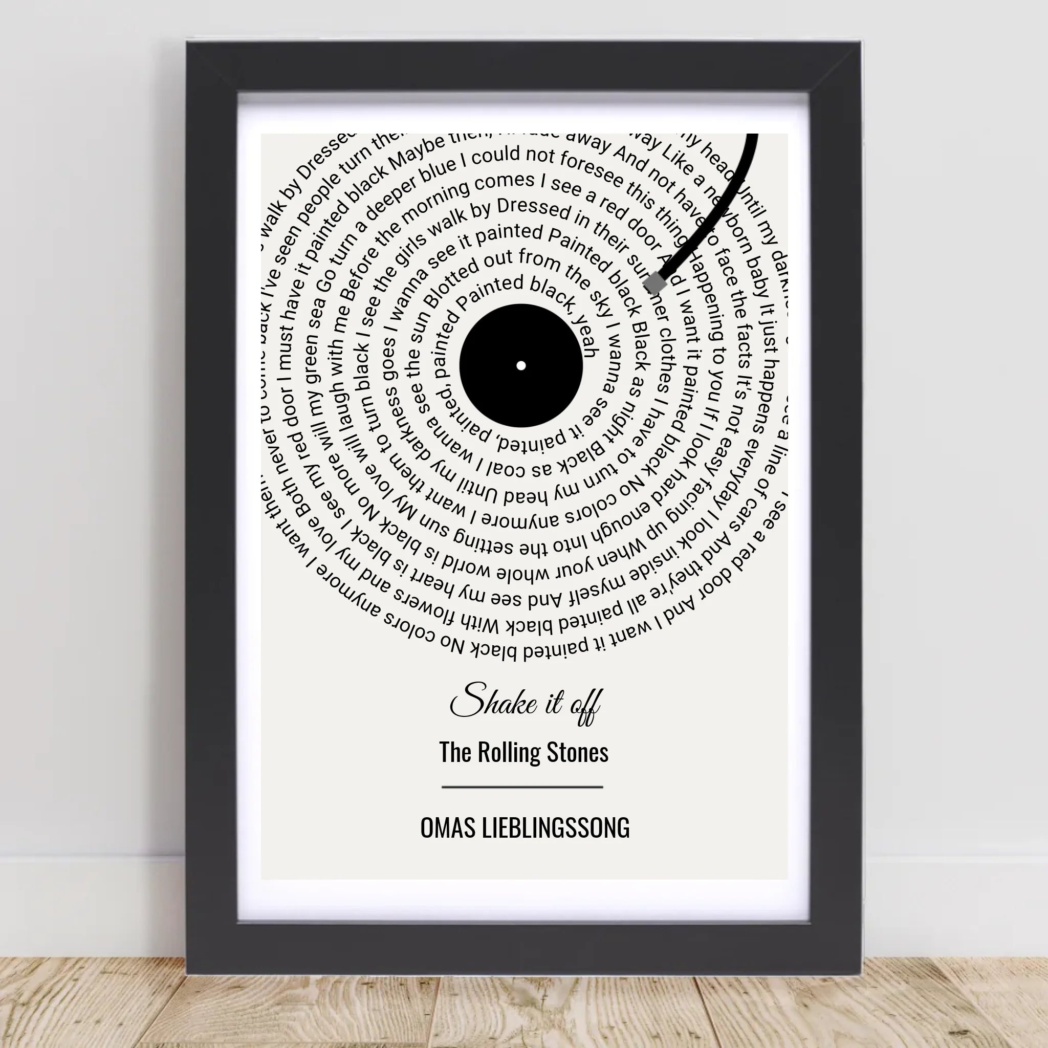 Oma Lieblingssong Musikposter Geschenk zum Geburtstag, Muttertag & Weihnachten - Cantty