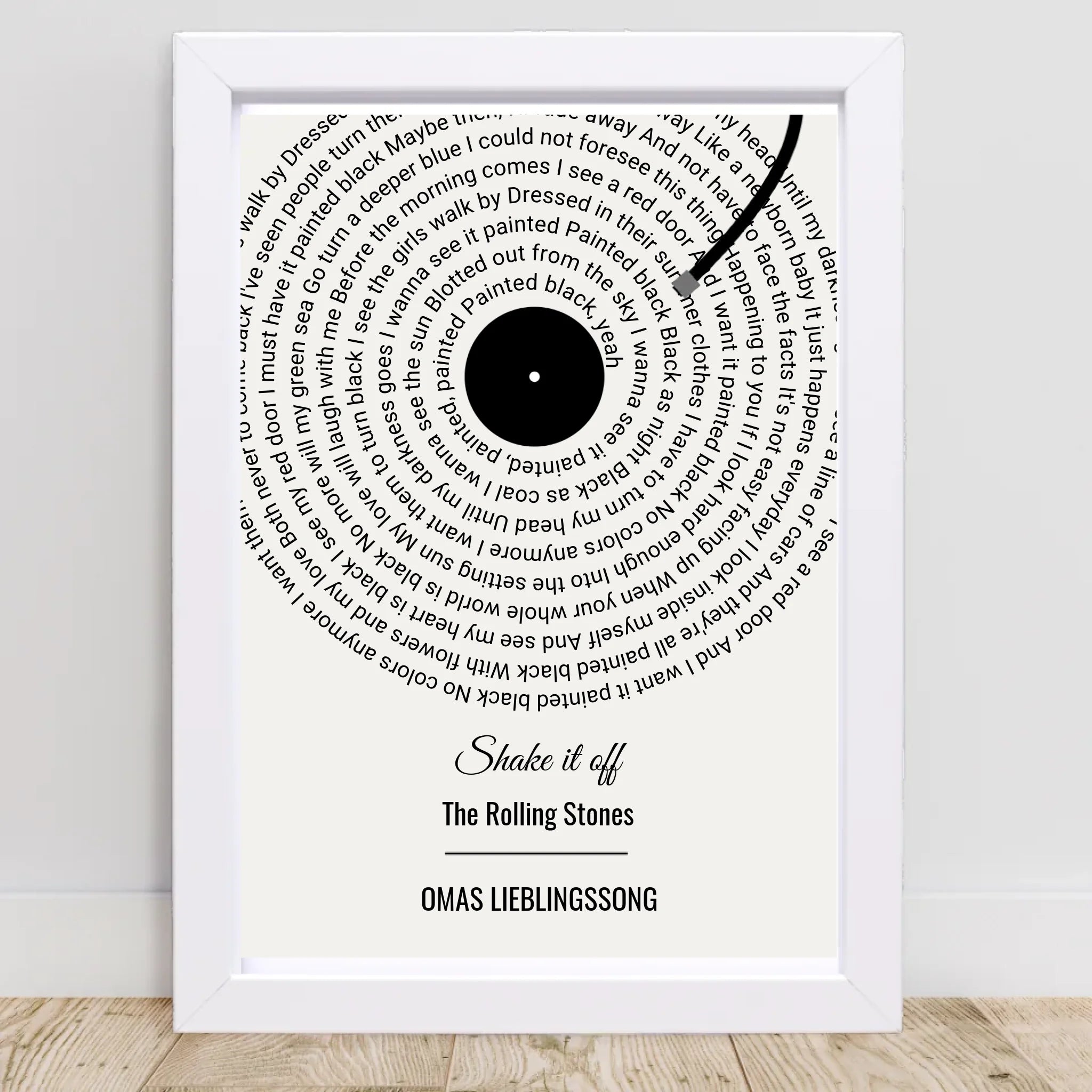 Oma Lieblingssong Musikposter Geschenk zum Geburtstag, Muttertag & Weihnachten - Cantty