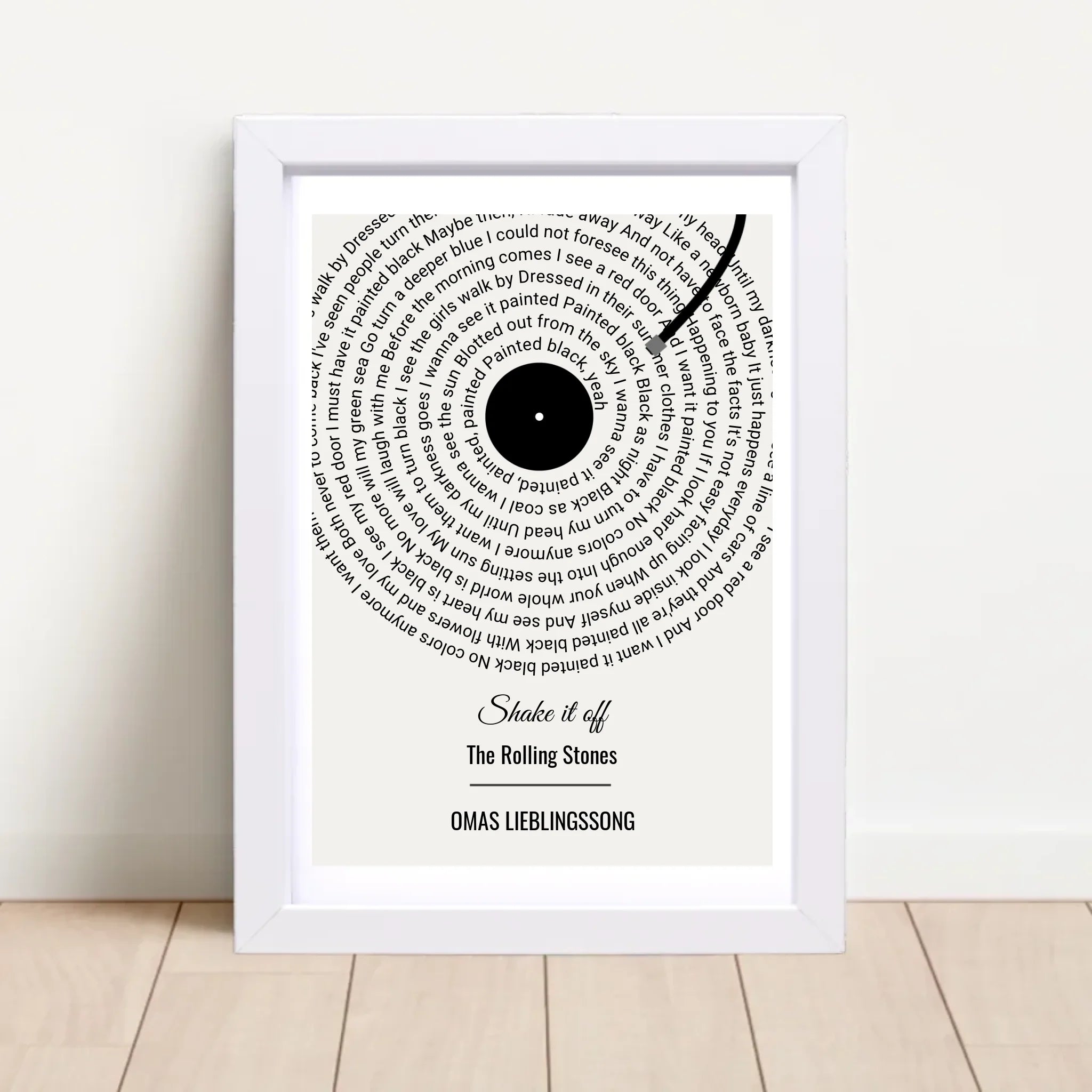 Oma Lieblingssong Musikposter Geschenk zum Geburtstag, Muttertag & Weihnachten - Cantty