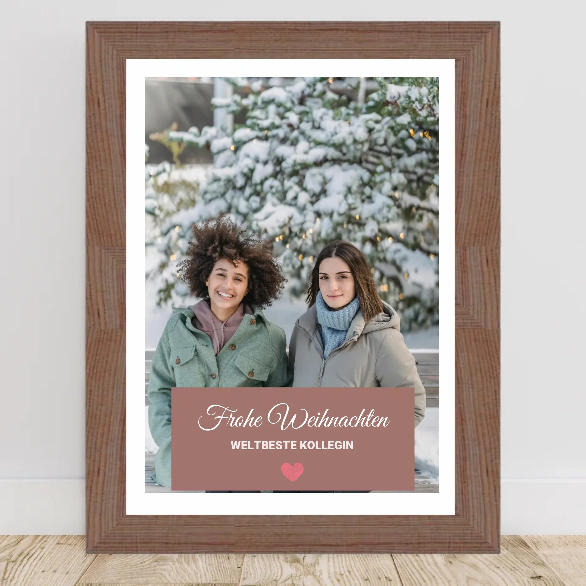 Kollegin Weihnachtsgeschenk Foto mit Bilderrahmen personalisierbar - Cantty