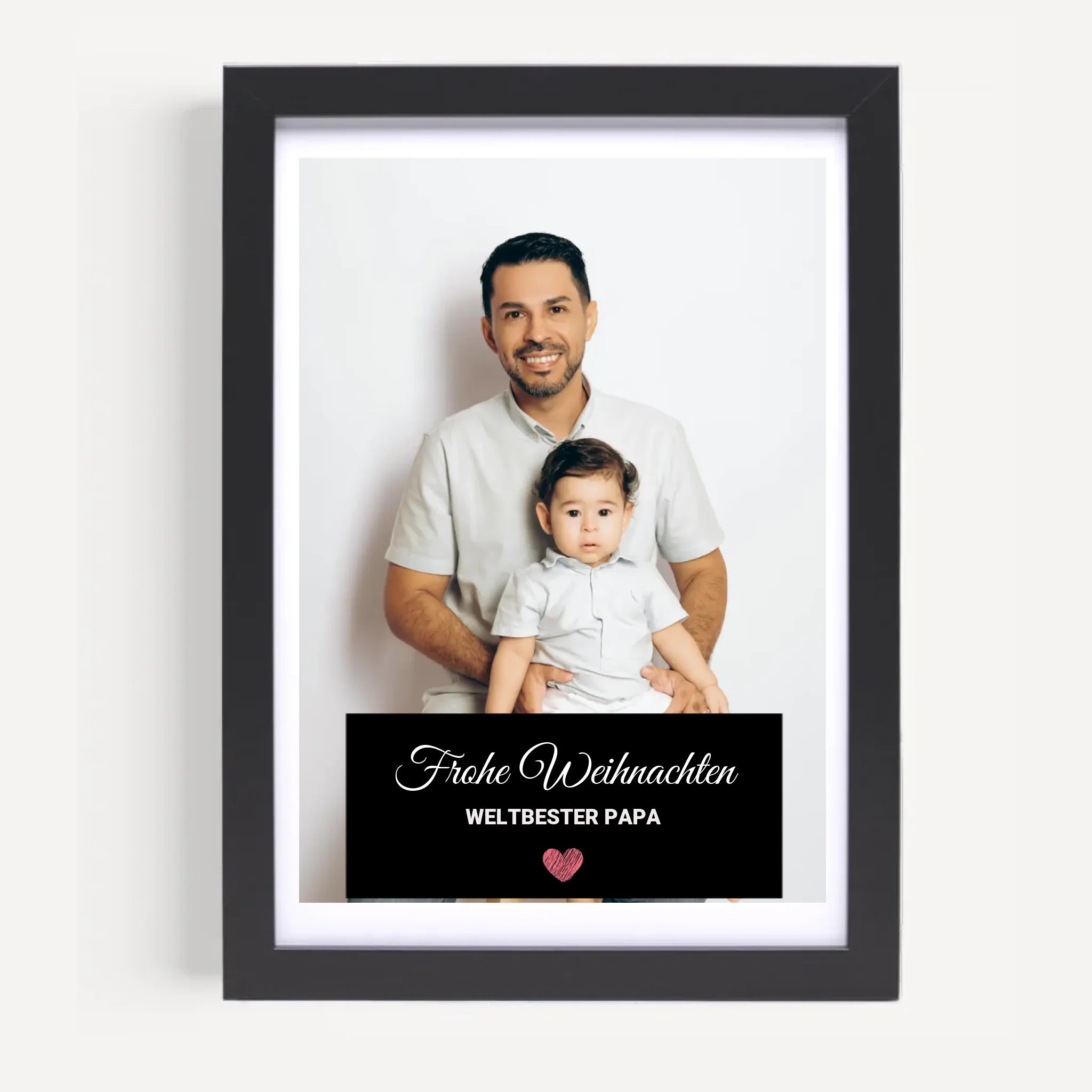 Papa Weihnachtsgeschenk Foto mit Bilderrahmen personalisierbar - Cantty