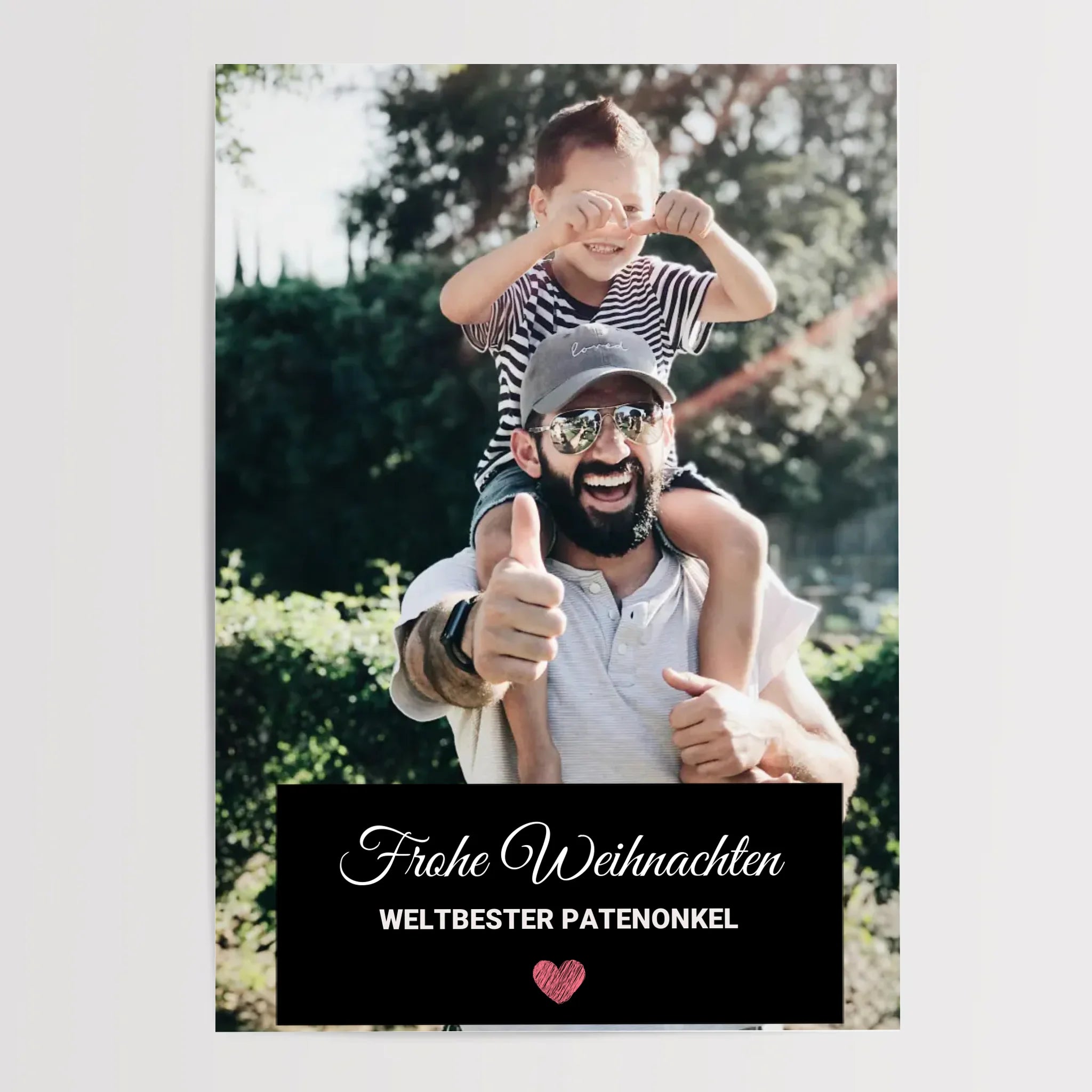 Patenonkel Weihnachtsgeschenk Foto mit Bilderrahmen personalisierbar - Cantty