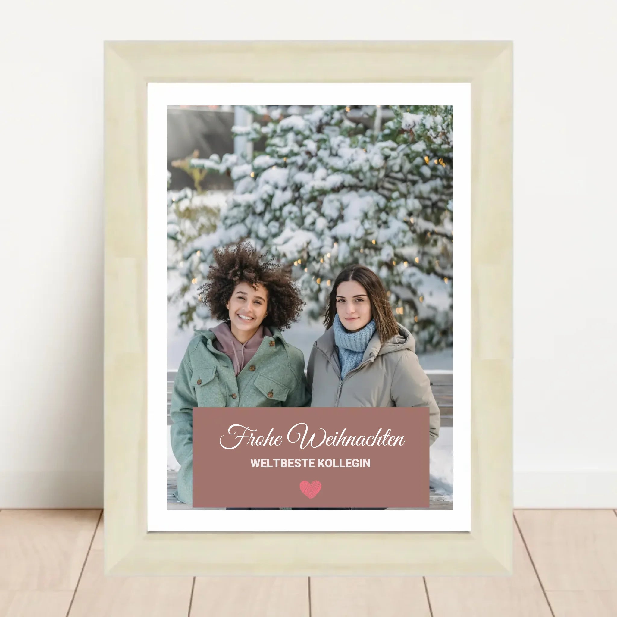 Kollegin Weihnachtsgeschenk Foto mit Bilderrahmen personalisierbar - Cantty