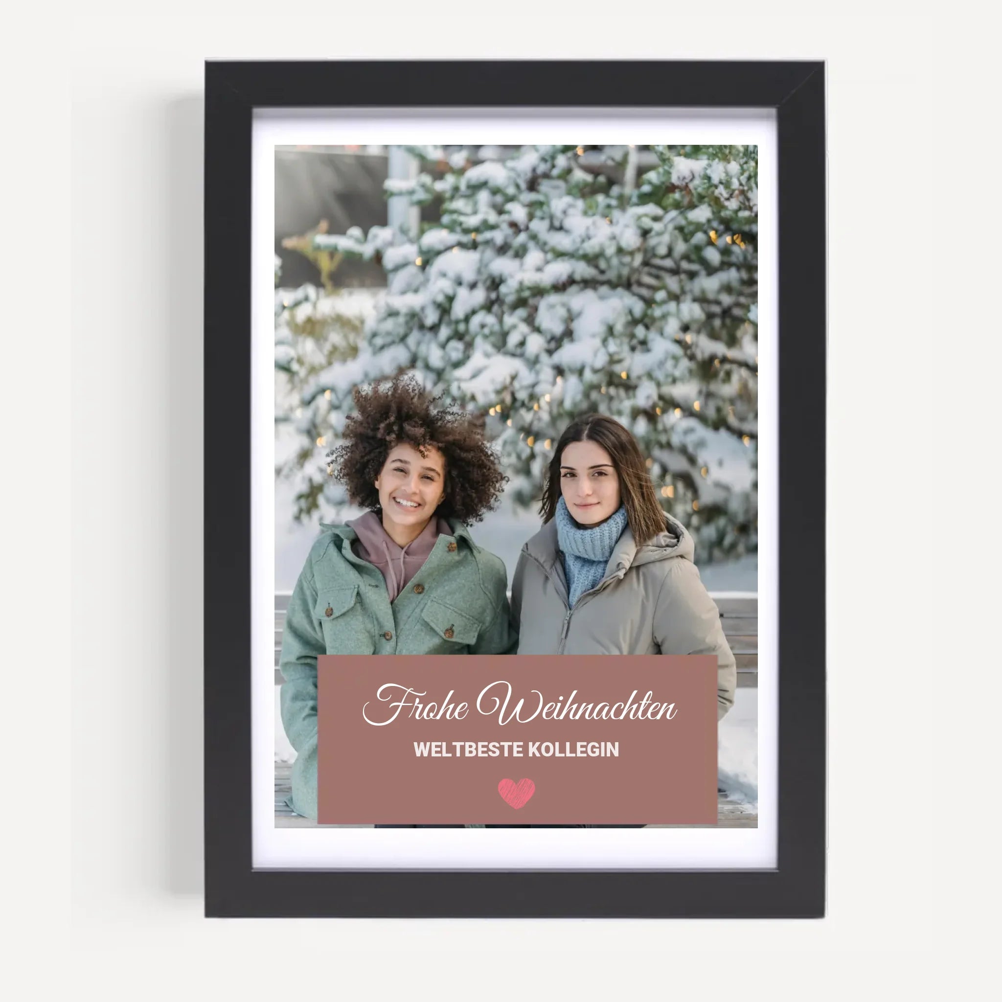 Kollegin Weihnachtsgeschenk Foto mit Bilderrahmen personalisierbar - Cantty