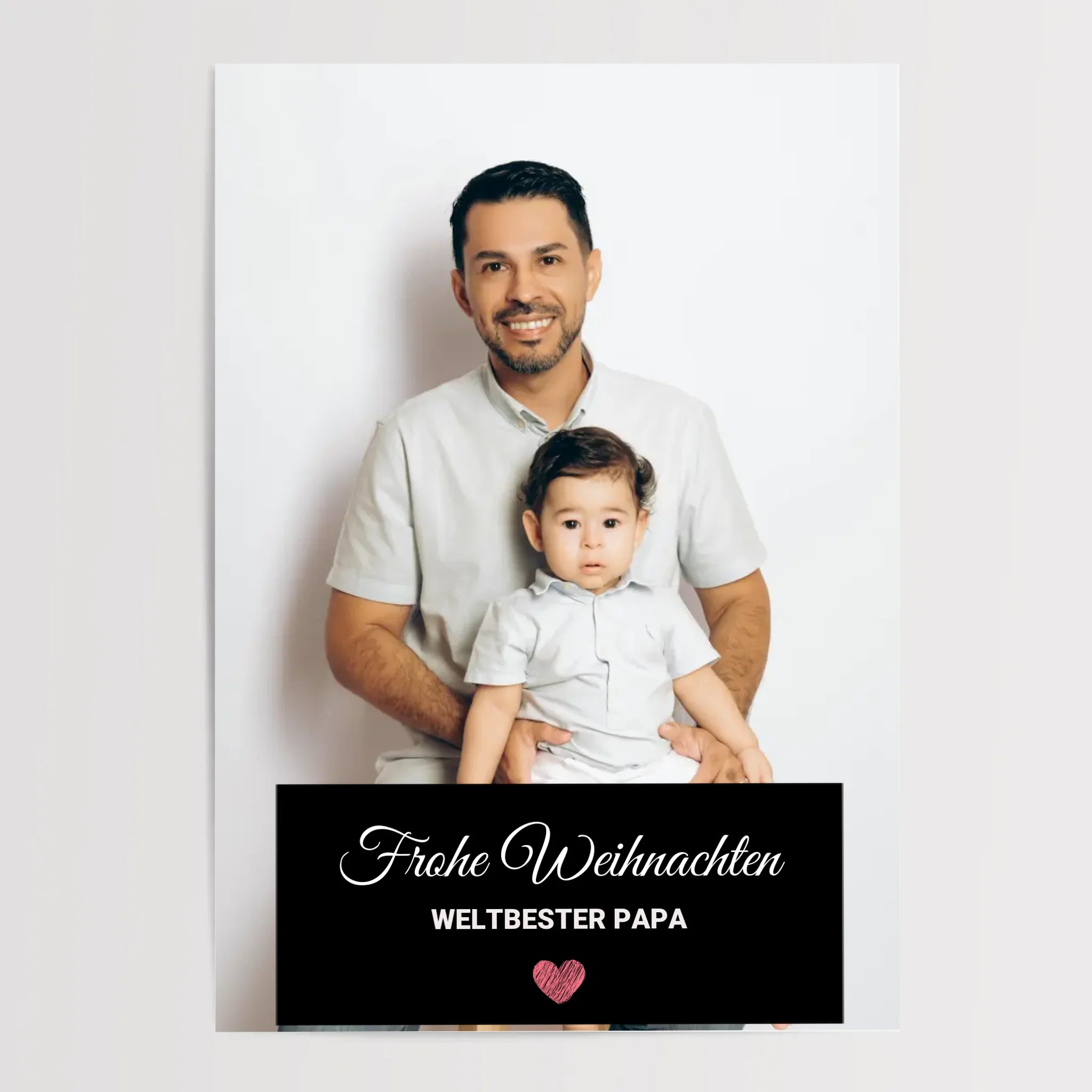 Papa Weihnachtsgeschenk Foto mit Bilderrahmen personalisierbar - Cantty