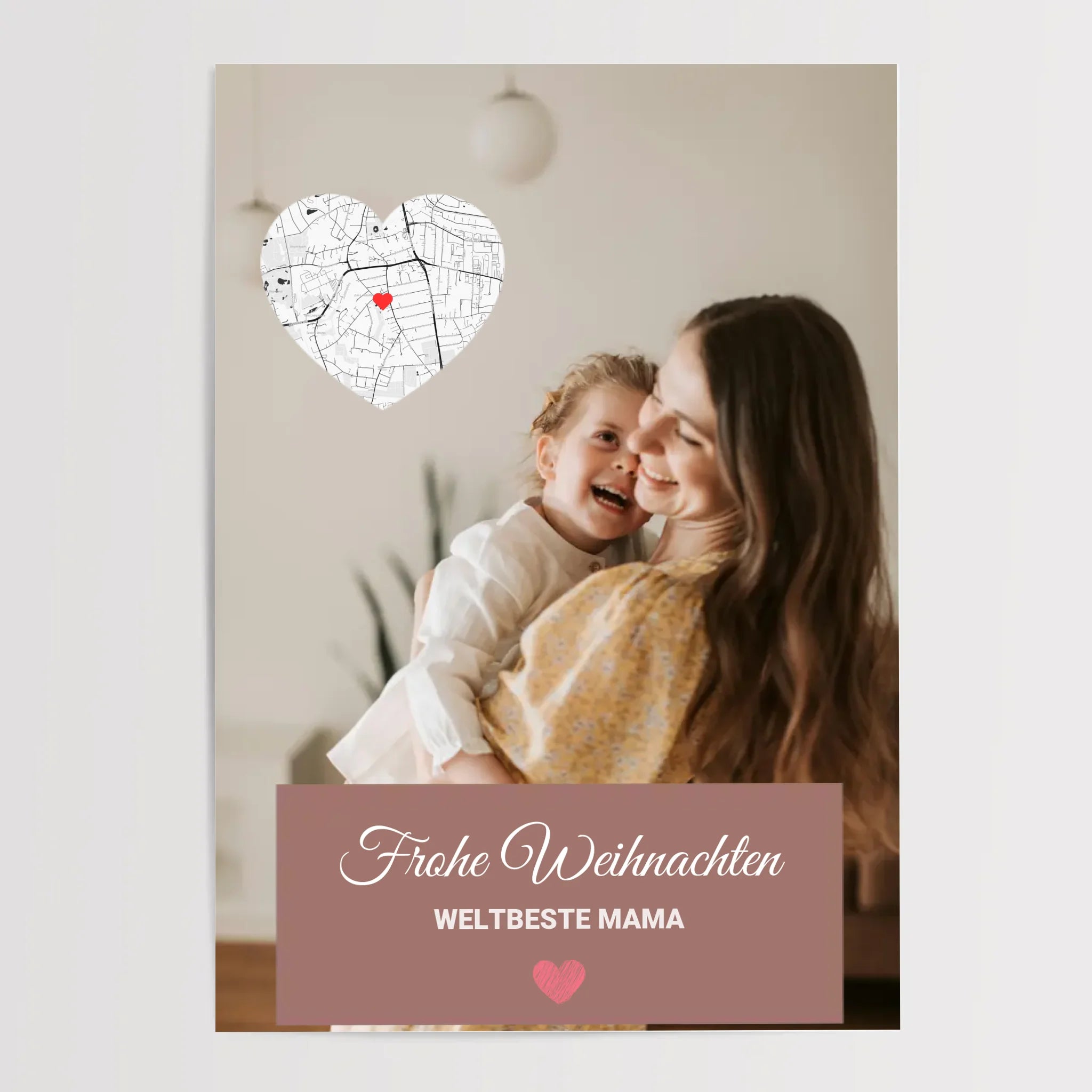 Mama Weihnachtsgeschenk Foto mit Bilderrahmen personalisierbar - Cantty
