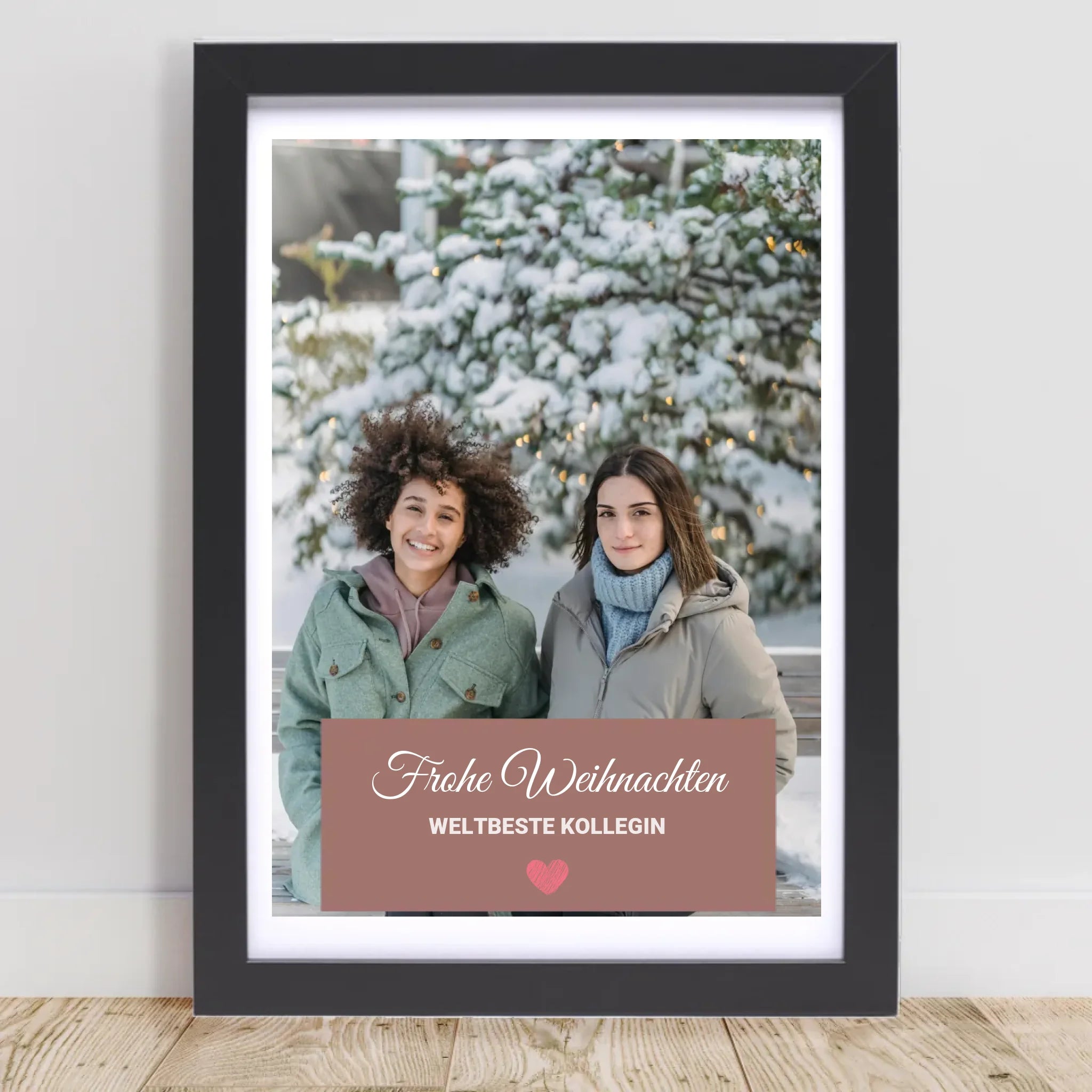 Kollegin Weihnachtsgeschenk Foto mit Bilderrahmen personalisierbar - Cantty