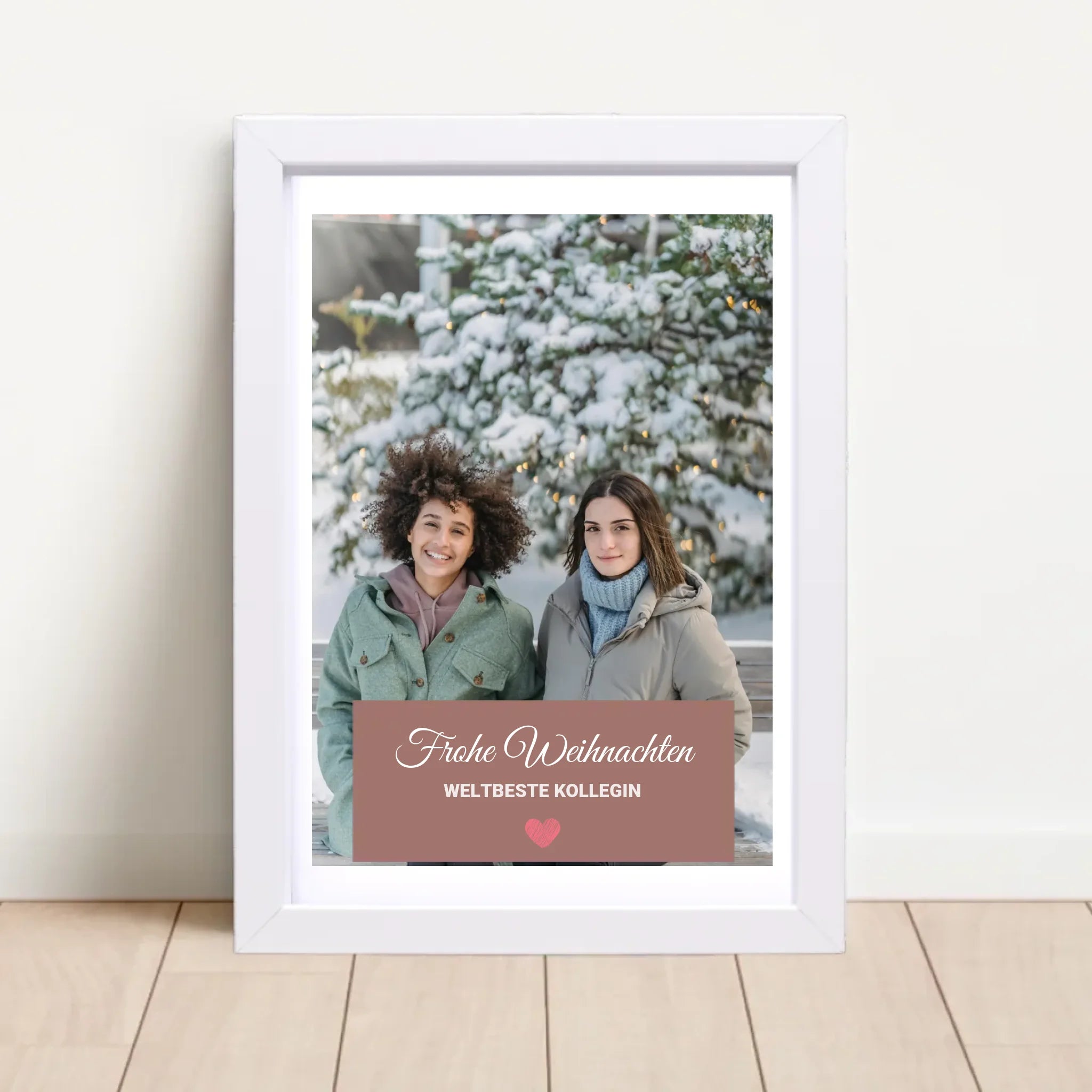 Kollegin Weihnachtsgeschenk Foto mit Bilderrahmen personalisierbar - Cantty