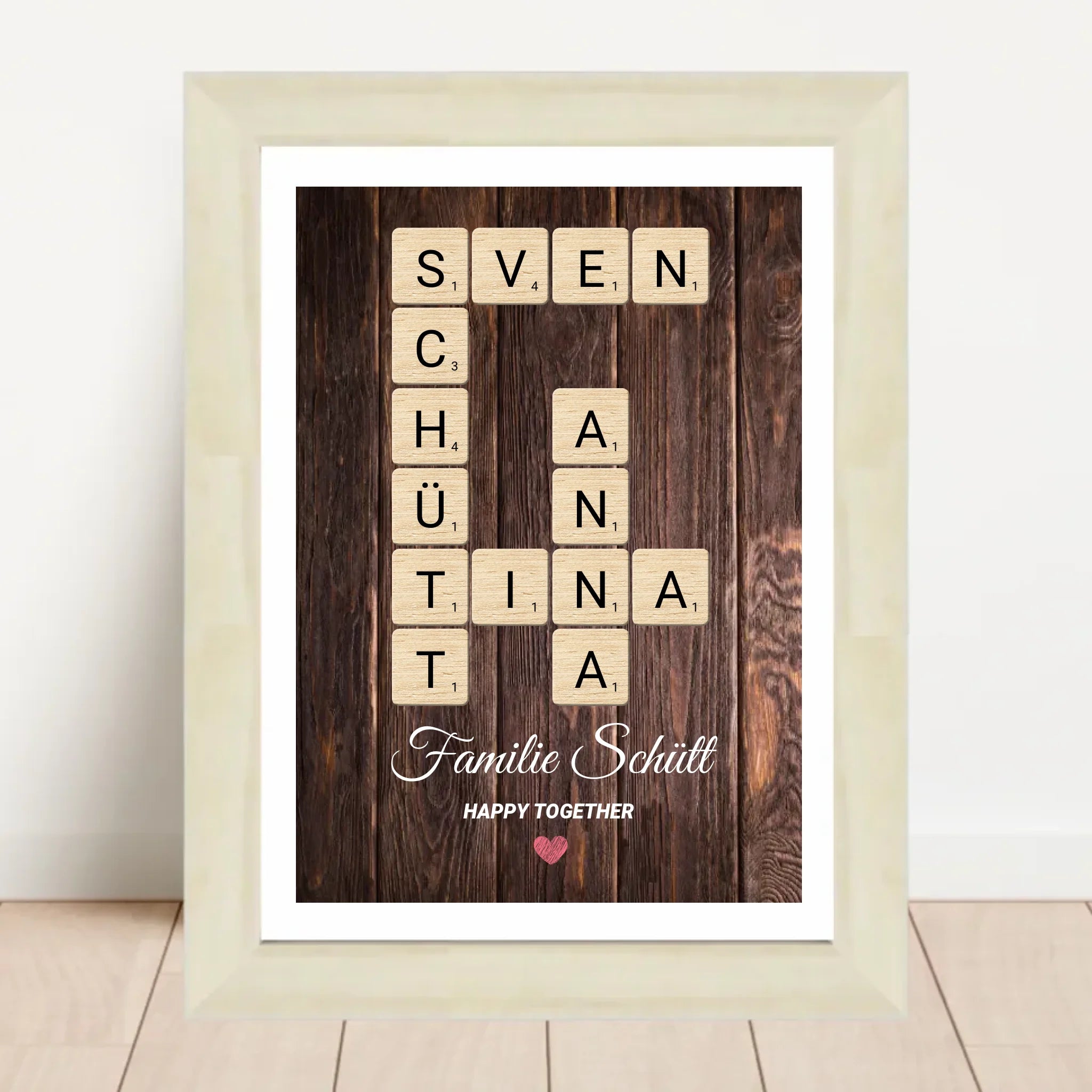 Familie Name Geschenk Poster personalisierbar - Cantty