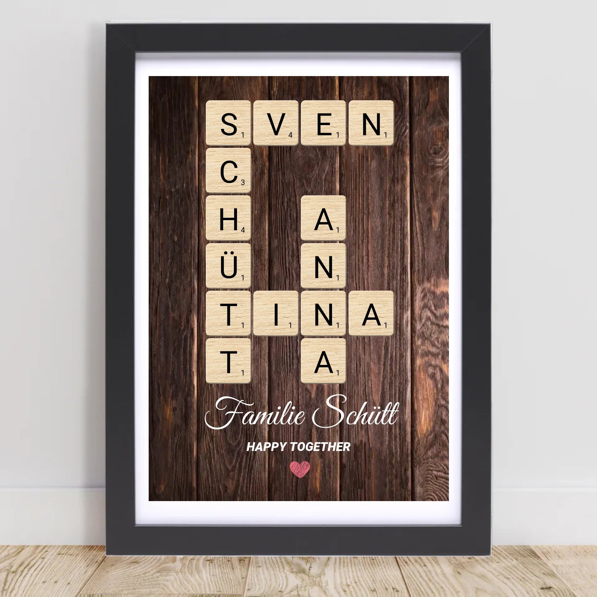 Familie Name Geschenk Poster personalisierbar - Cantty