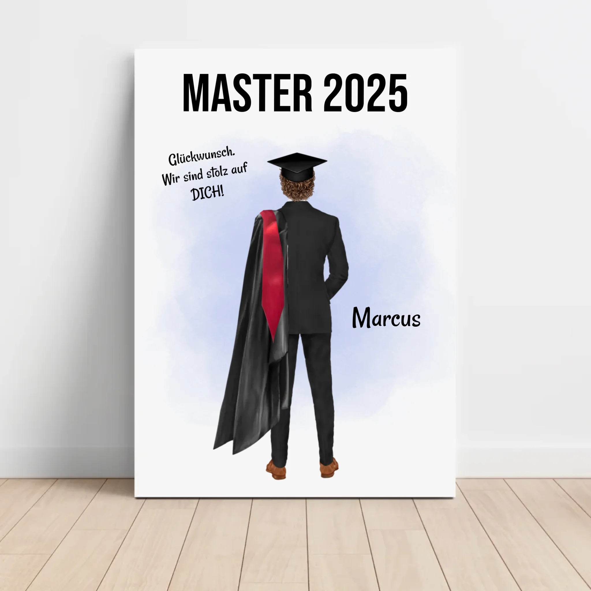 Mann Abschlussgeschenk Bild Bachelor & Master - Cantty