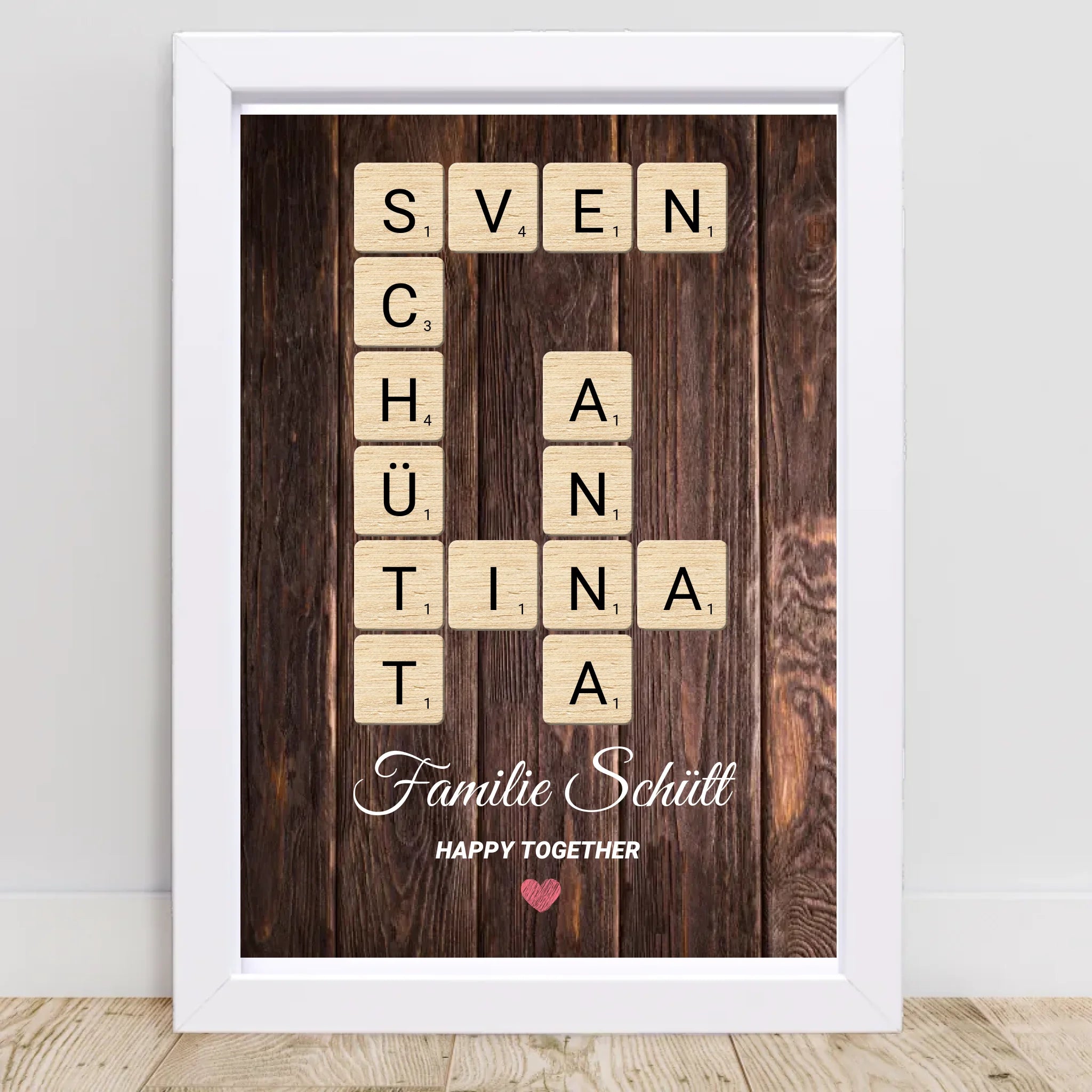 Familie Name Geschenk Poster personalisierbar - Cantty