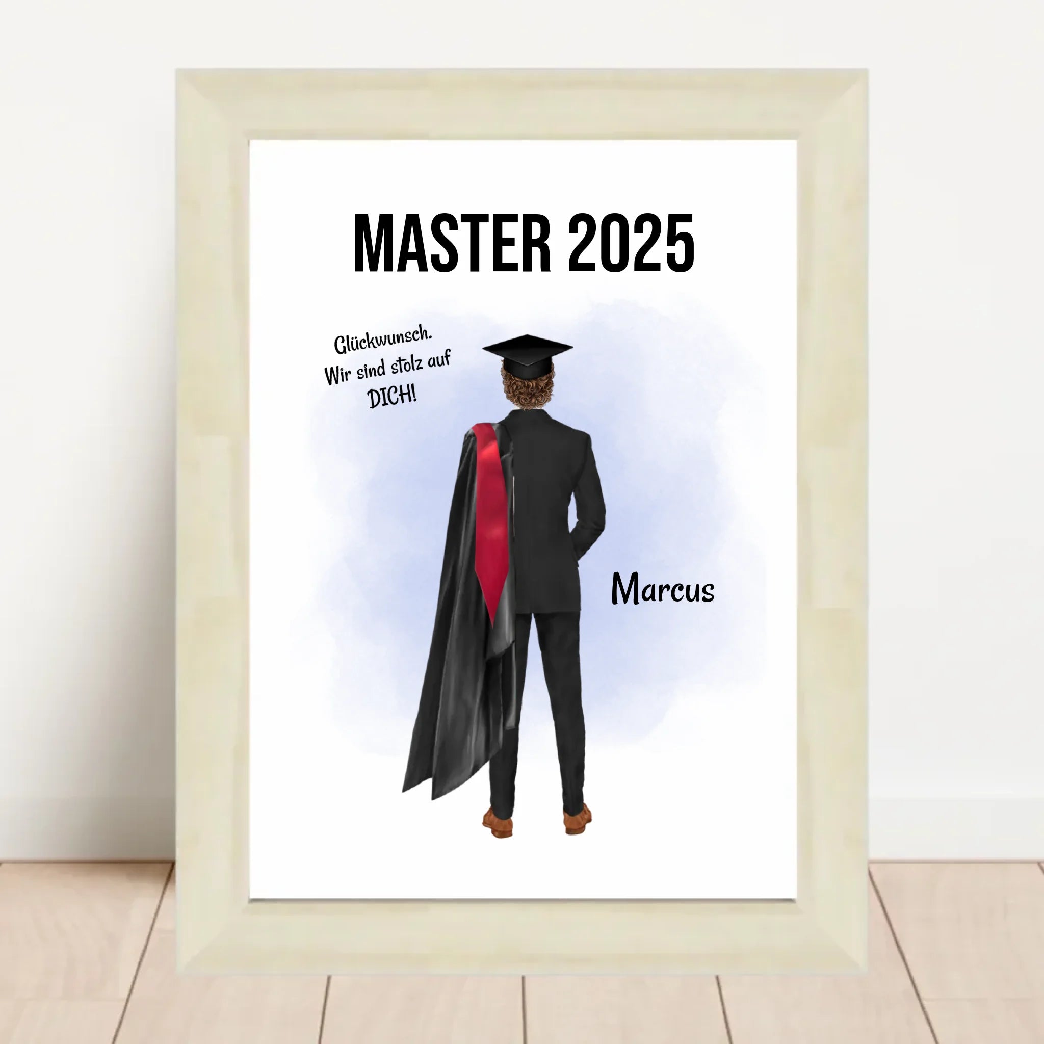 Mann Abschlussgeschenk Bild Bachelor & Master - Cantty