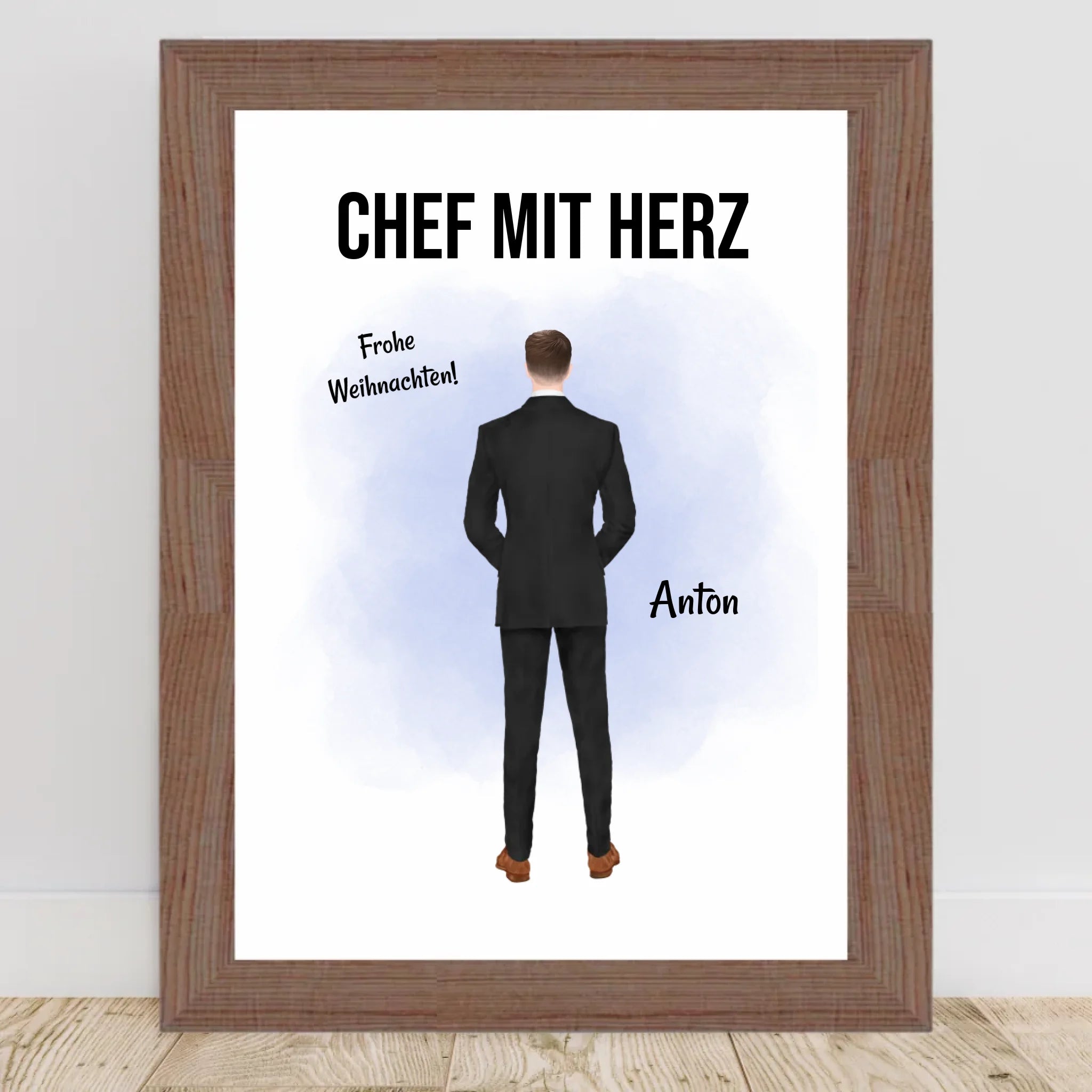 Chef Weihnachtsgeschenk Bild personalisierbar - Cantty
