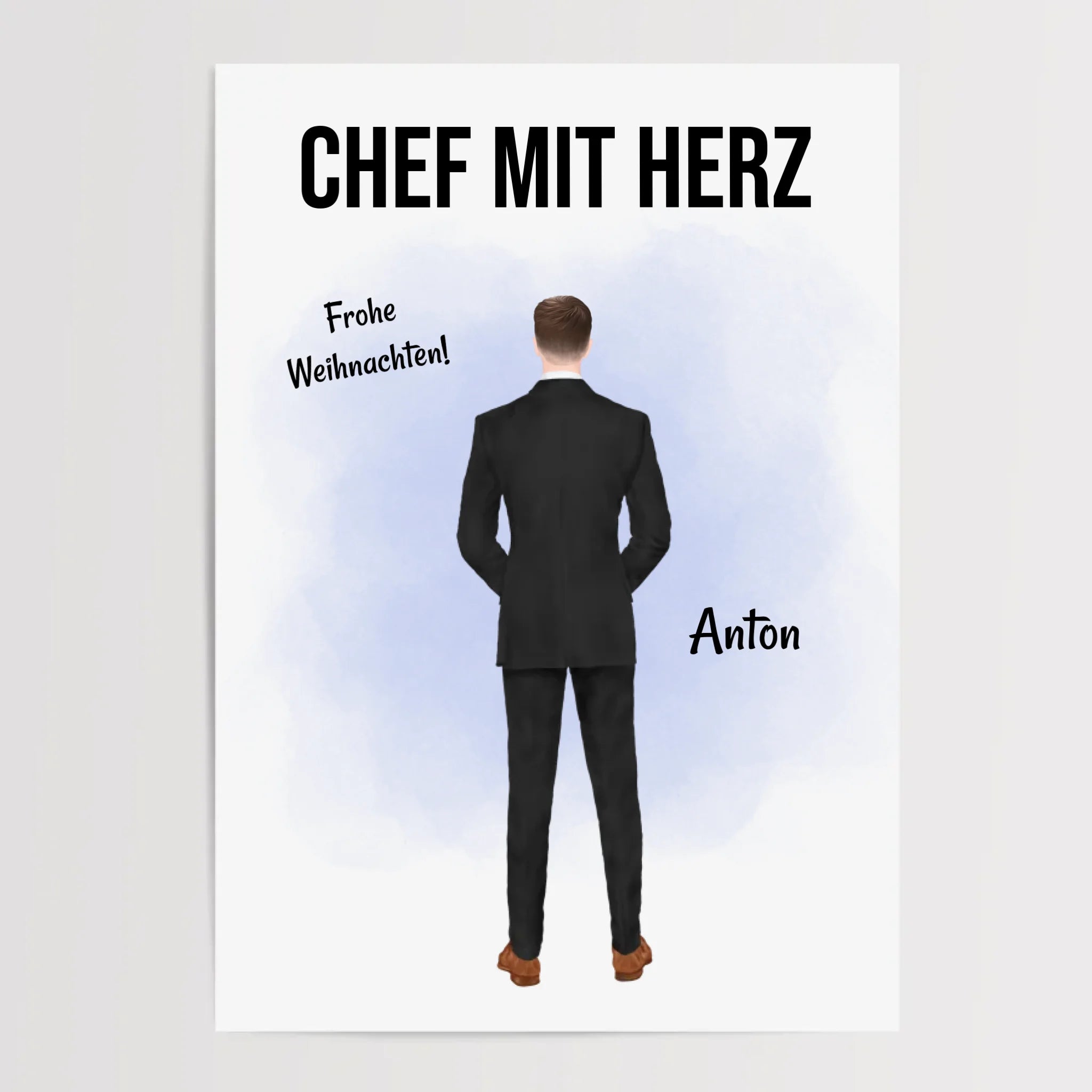 Chef Weihnachtsgeschenk Bild personalisierbar - Cantty