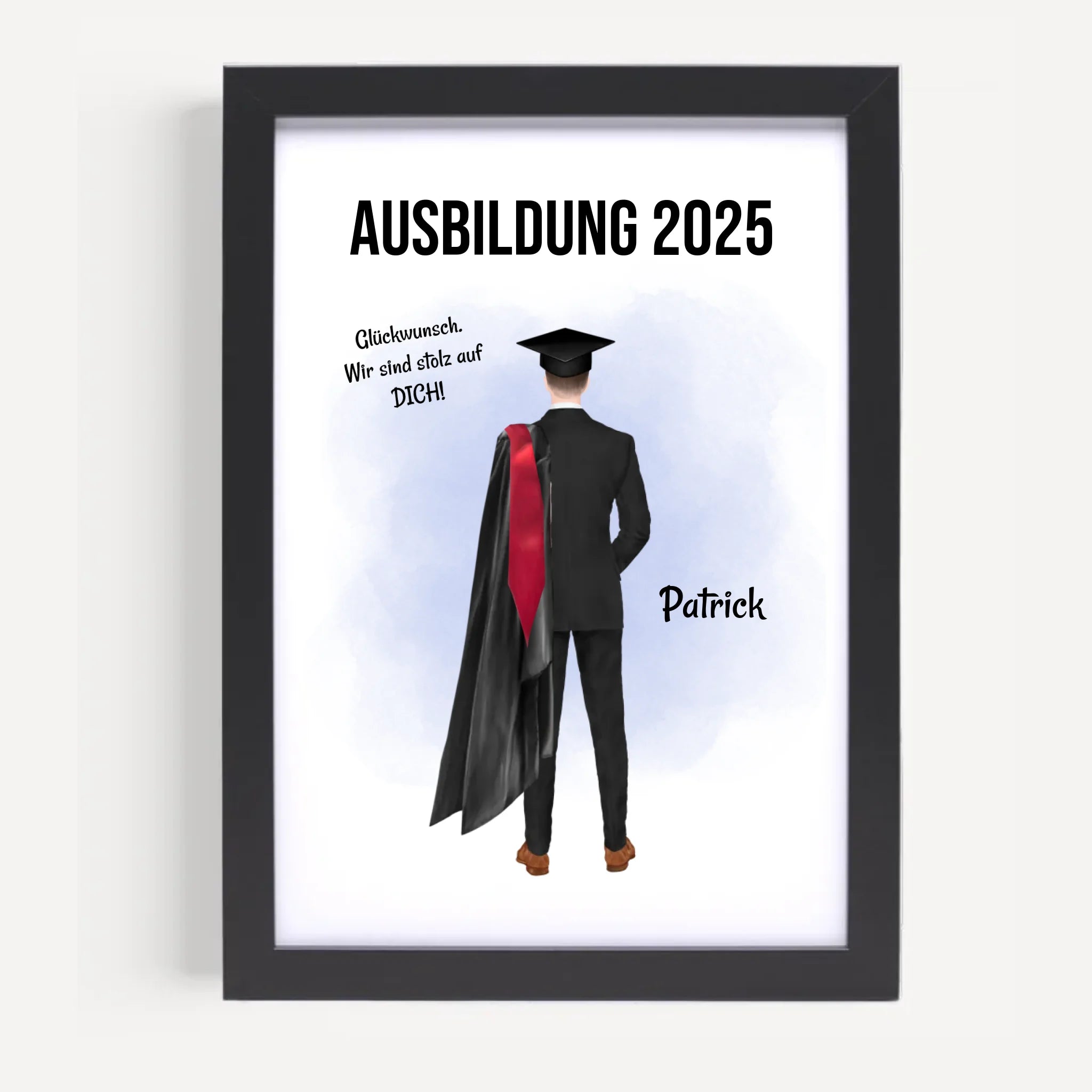 Mann Ausbildung bestanden Abschluss Bild Geschenk - Cantty