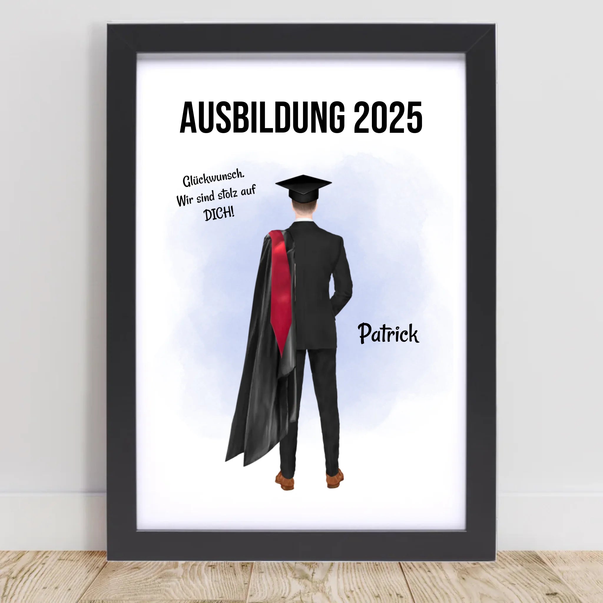 Mann Ausbildung bestanden Abschluss Bild Geschenk - Cantty